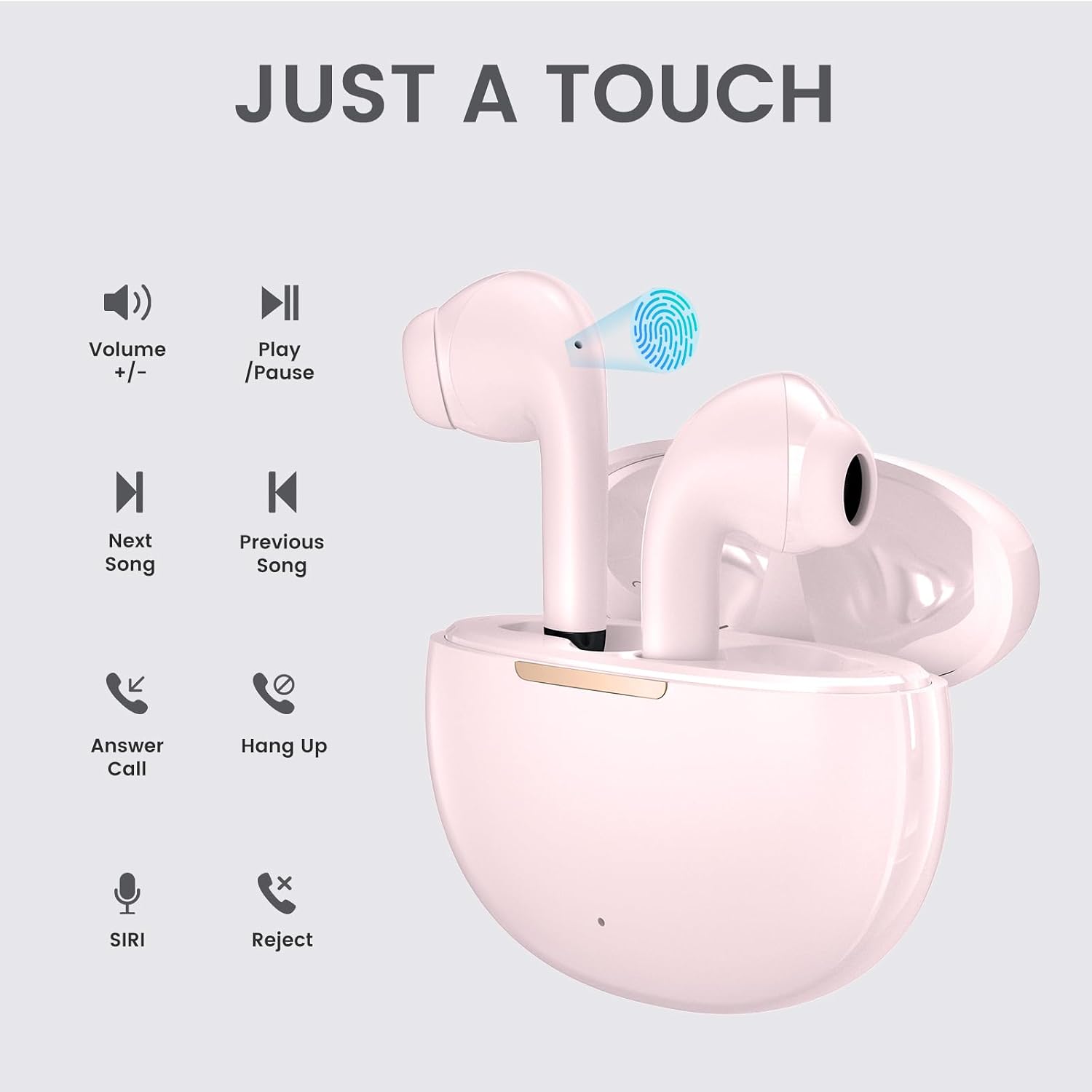 AUDÍFONOS INALÁMBRICOS YOBOLA T7 PRO BLUETOOTH 5.4 TRUE WIRELESS - 4