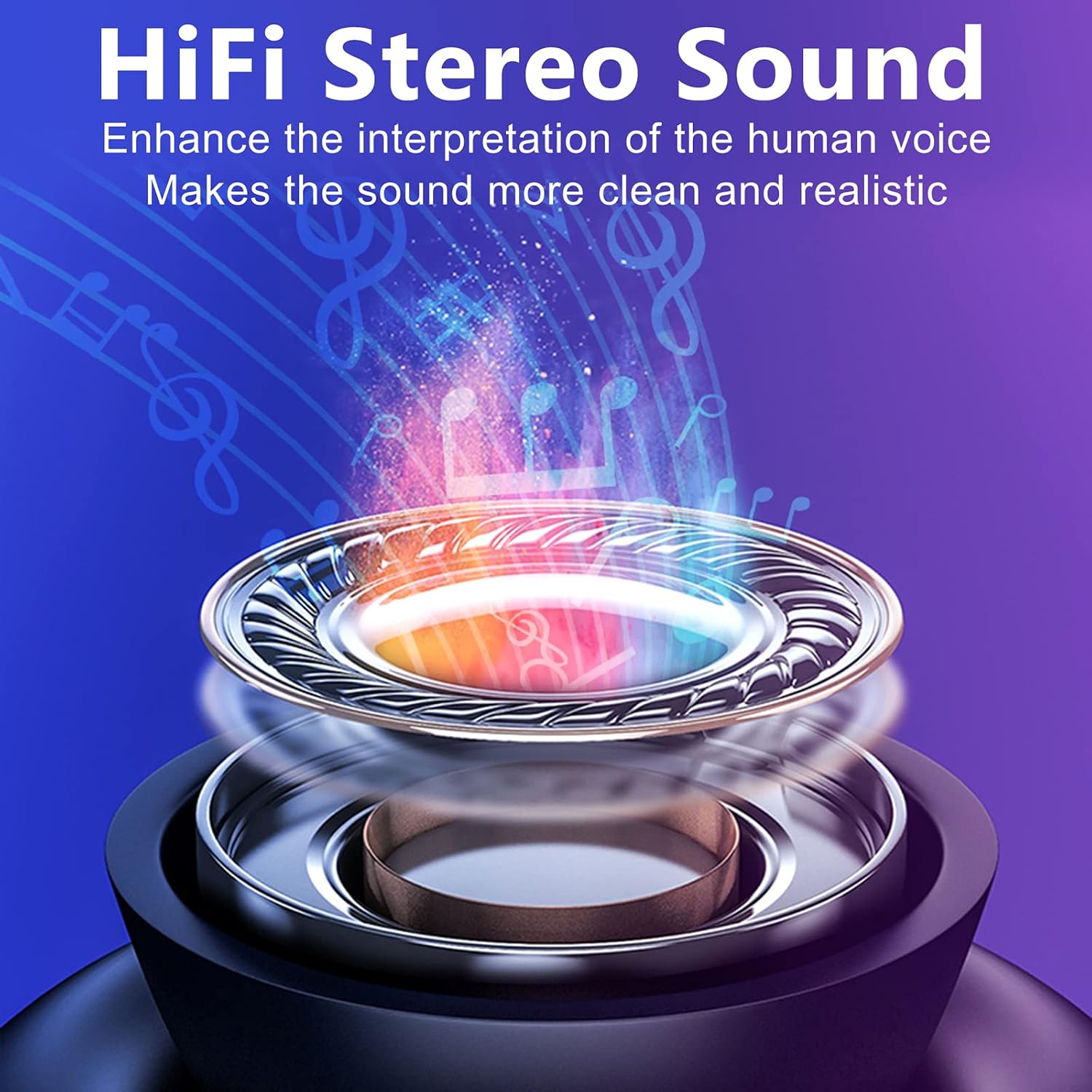 AUDÍFONOS INALÁMBRICOS ELOVEN TRUE WIRELESS BLUETOOTH CON CANCELACIÓN DE RUIDO Y SONIDO ESTÉREO - 3