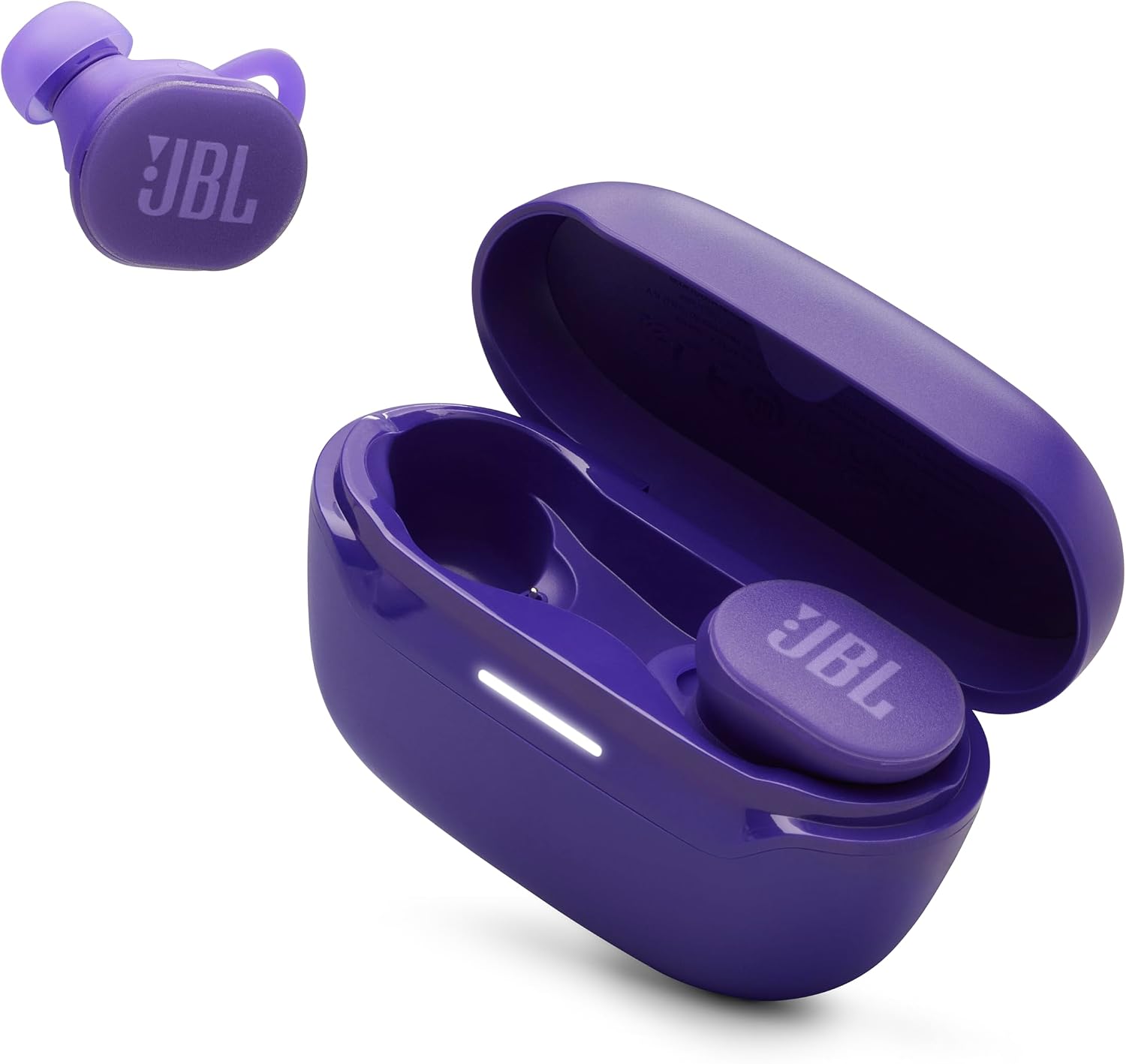AUDÍFONOS JBL ENDURANCE RACE 2 TRUE WIRELESS DEPORTIVOS IMPERMEABLES MORADOS - 1