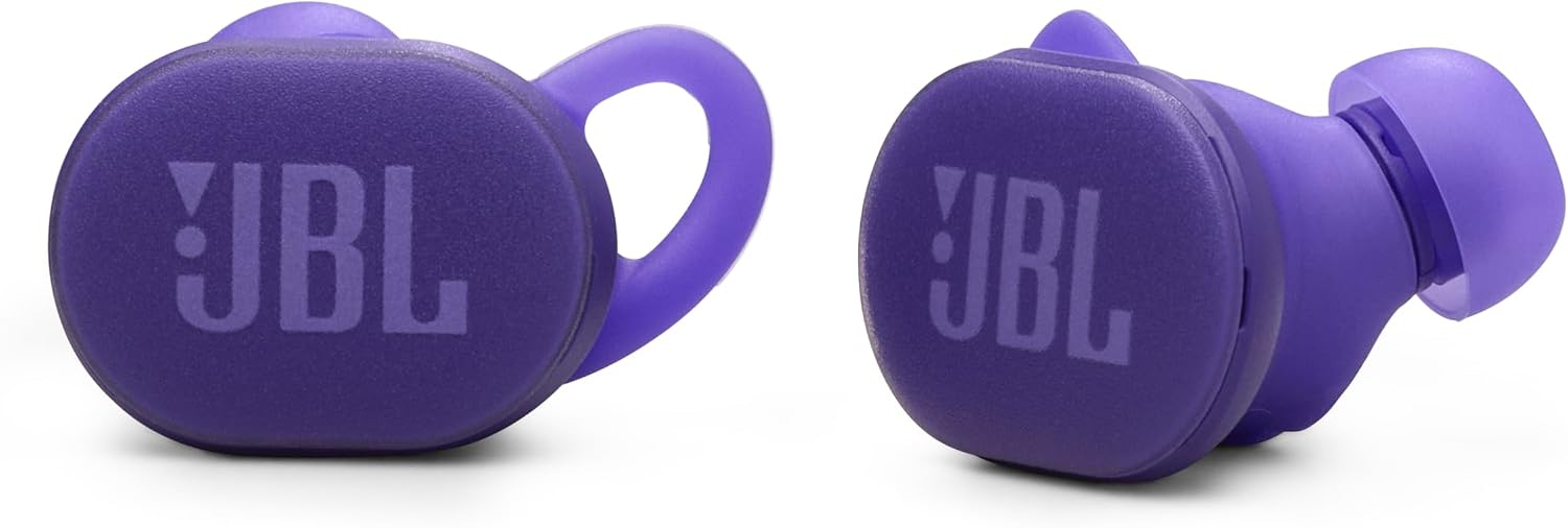 AUDÍFONOS JBL ENDURANCE RACE 2 TRUE WIRELESS DEPORTIVOS IMPERMEABLES MORADOS - 4