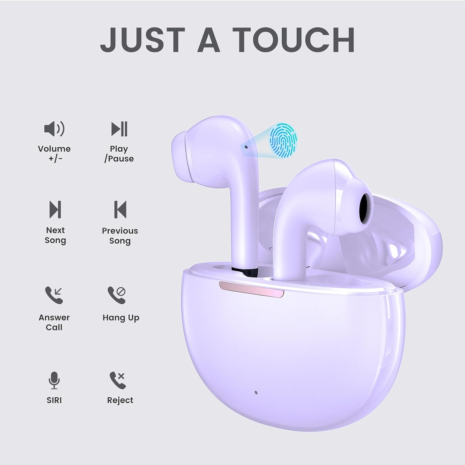 AUDÍFONOS INALÁMBRICOS YOBOLA T7 PRO BLUETOOTH 5.4 TRUE WIRELESS - 4
