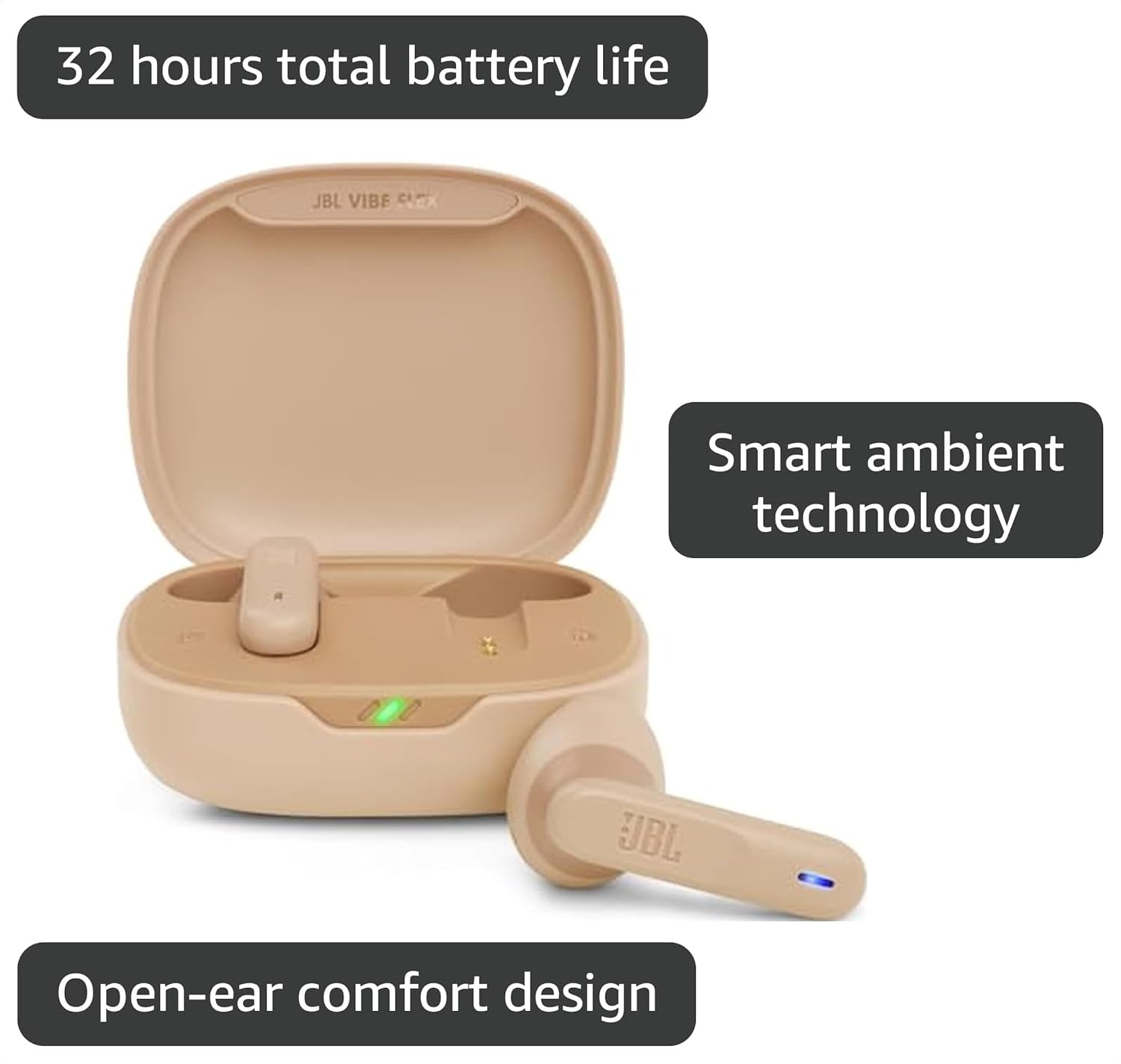 AUDÍFONOS TRUE WIRELESS JBL VIBE FLEX BEIGE - 3