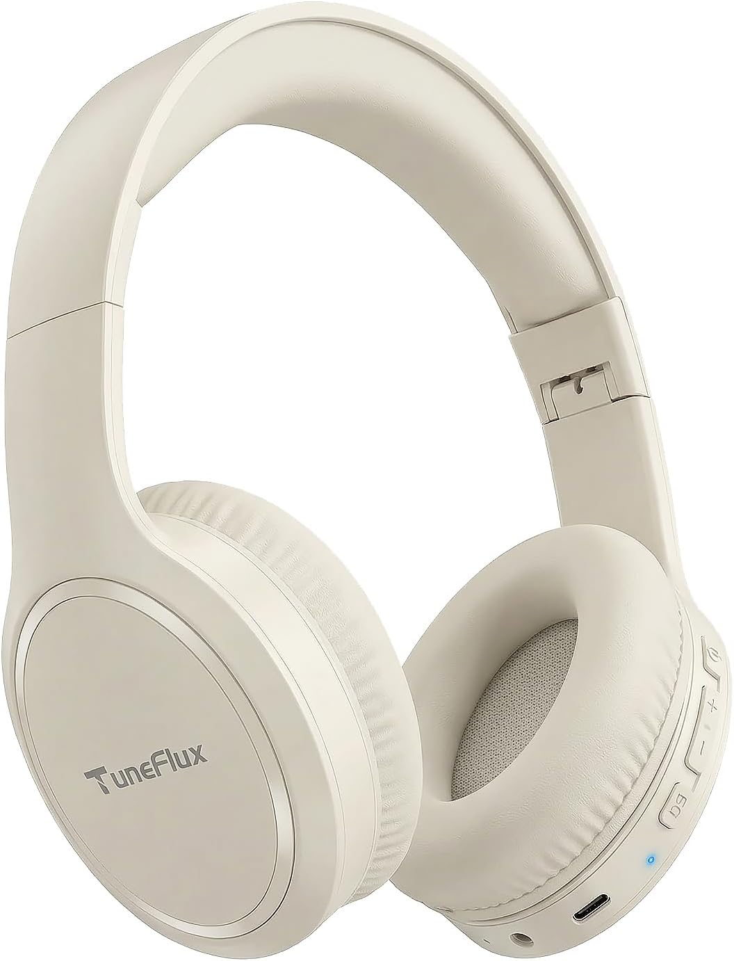 AUDÍFONOS BLUETOOTH TUNEFLUX T7 OVER-EAR BEIGE 70 HORAS - 1