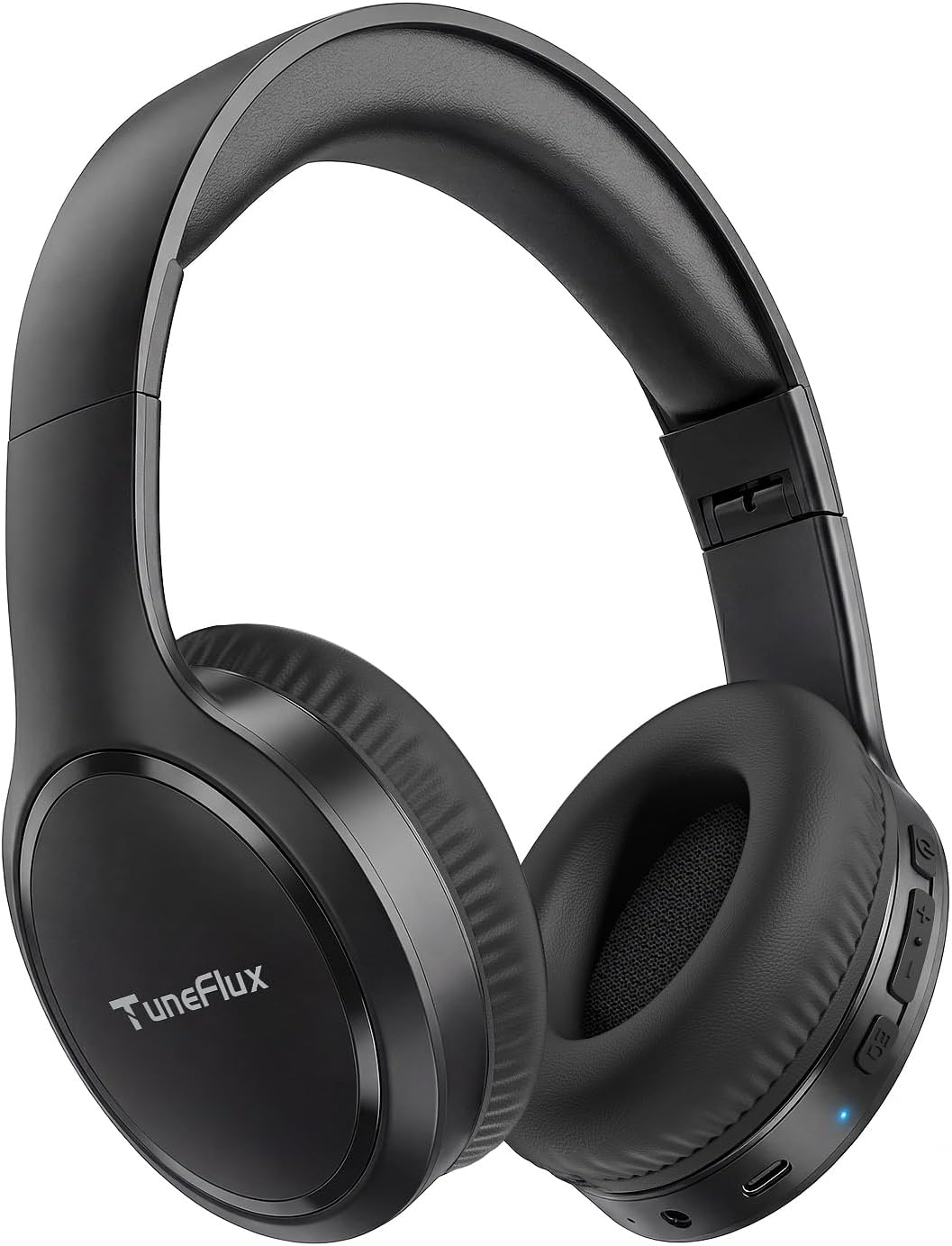 AUDÍFONOS BLUETOOTH TUNEFLUX T7 OVER-EAR 70 HORAS NEGRO - 1
