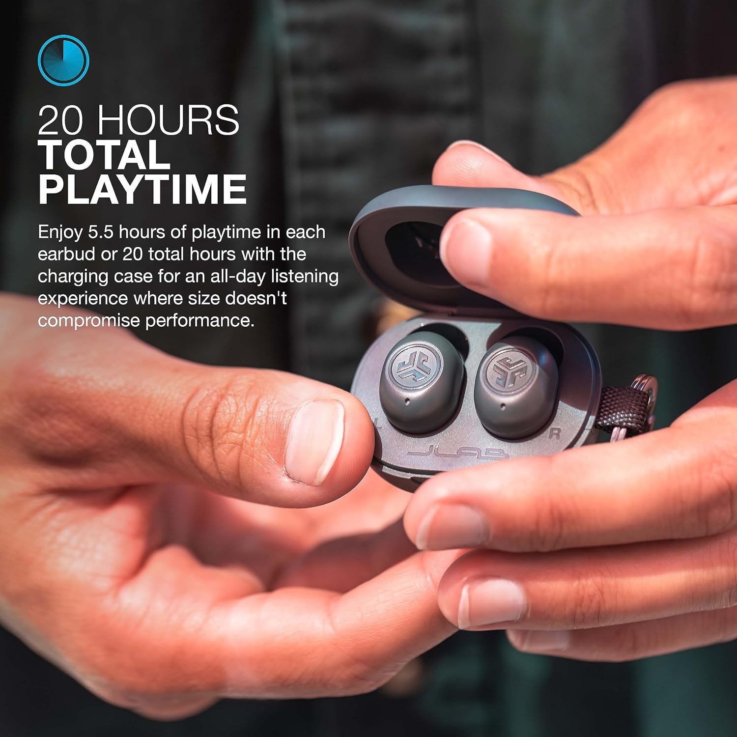 AUDÍFONOS TRUE WIRELESS JLAB JBUDS MINI BLUETOOTH MULTIPOINT ACEITUNA - 4