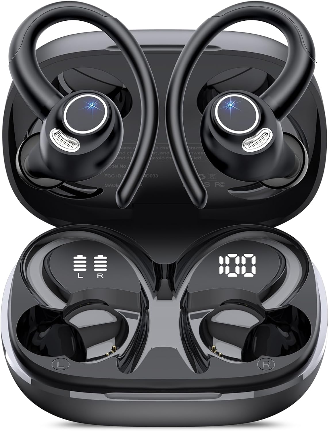 AUDÍFONOS TRUE WIRELESS JESEBANG YT18 BLUETOOTH 5.4 DEPORTIVOS IPX7 - 1