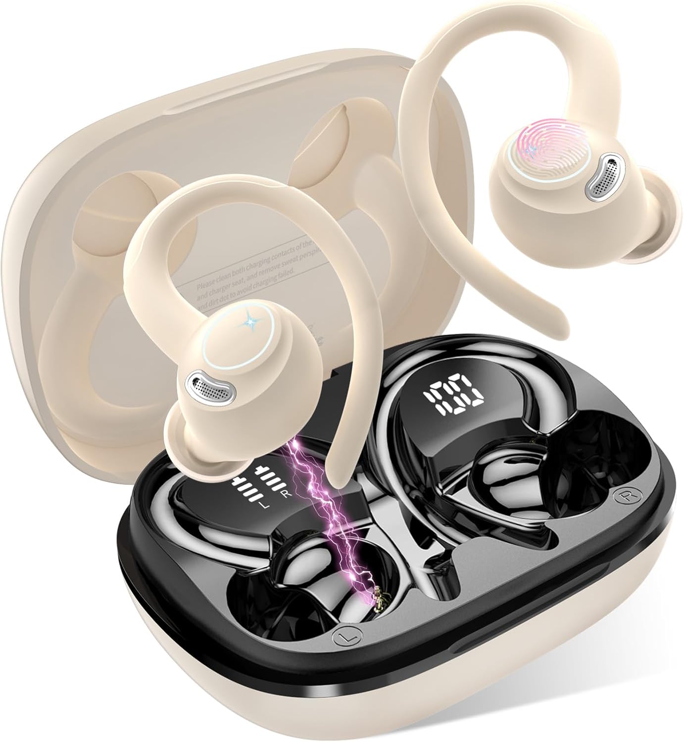 AUDÍFONOS INALÁMBRICOS JESEBANG YT18 BLUETOOTH 5.4 DEPORTIVOS TRUE WIRELESS - 1