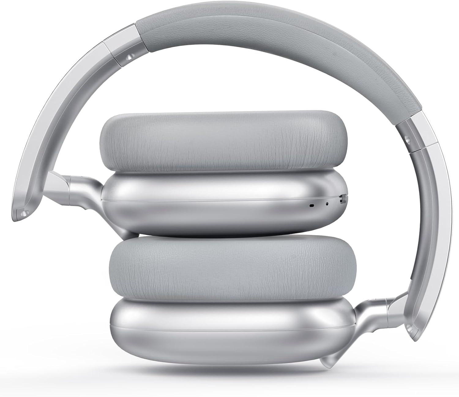 AUDÍFONOS OVER EAR RORSOU C6 CON CANCELACIÓN ACTIVA DE RUIDO BLUETOOTH PLATA - 3