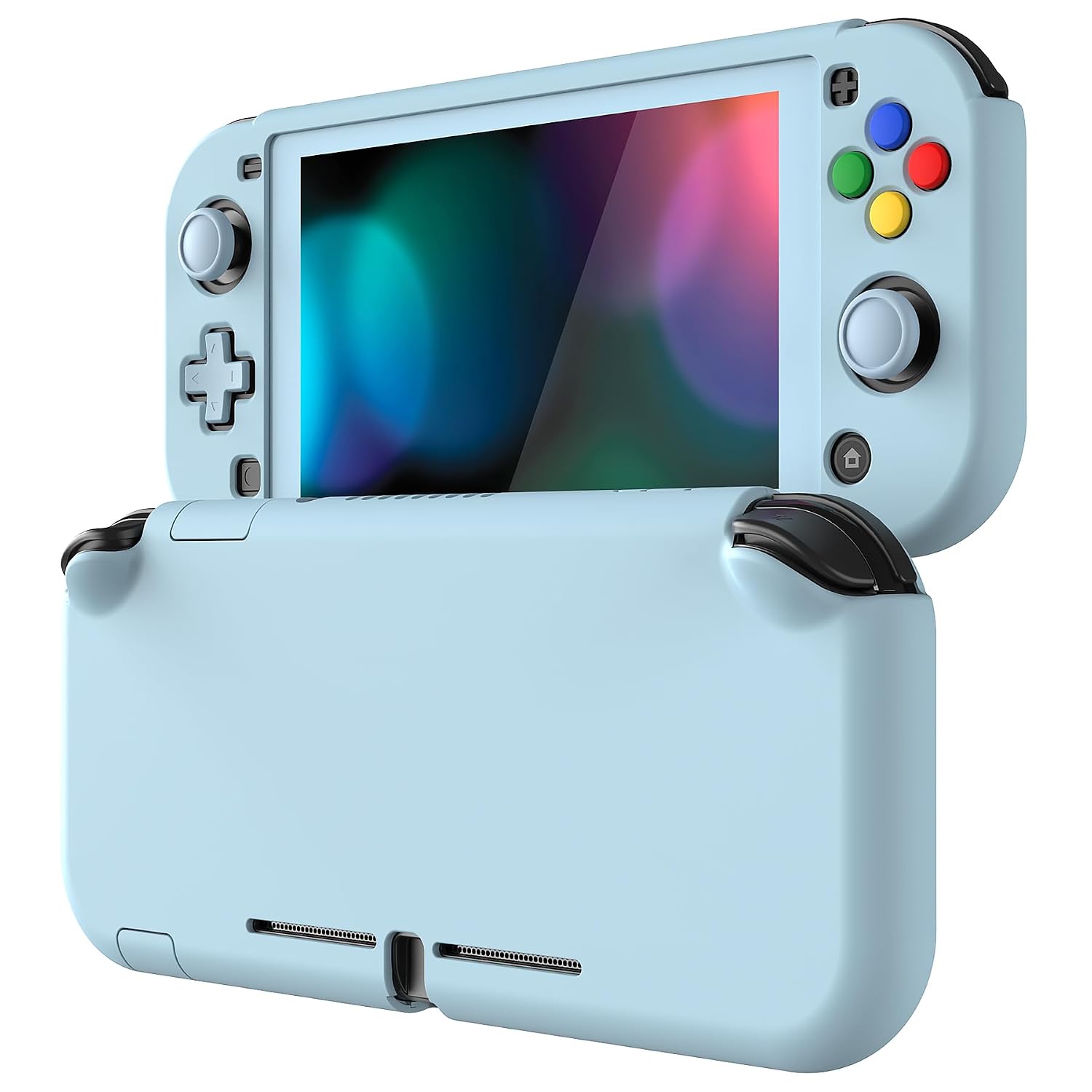 FUNDA PROTECTORA EXTREMERATE PLAYVITAL HEAVEN AZUL PARA NINTENDO SWITCH LITE CON PROTECTOR DE PANTALLA Y ACCESORIOS - 1
