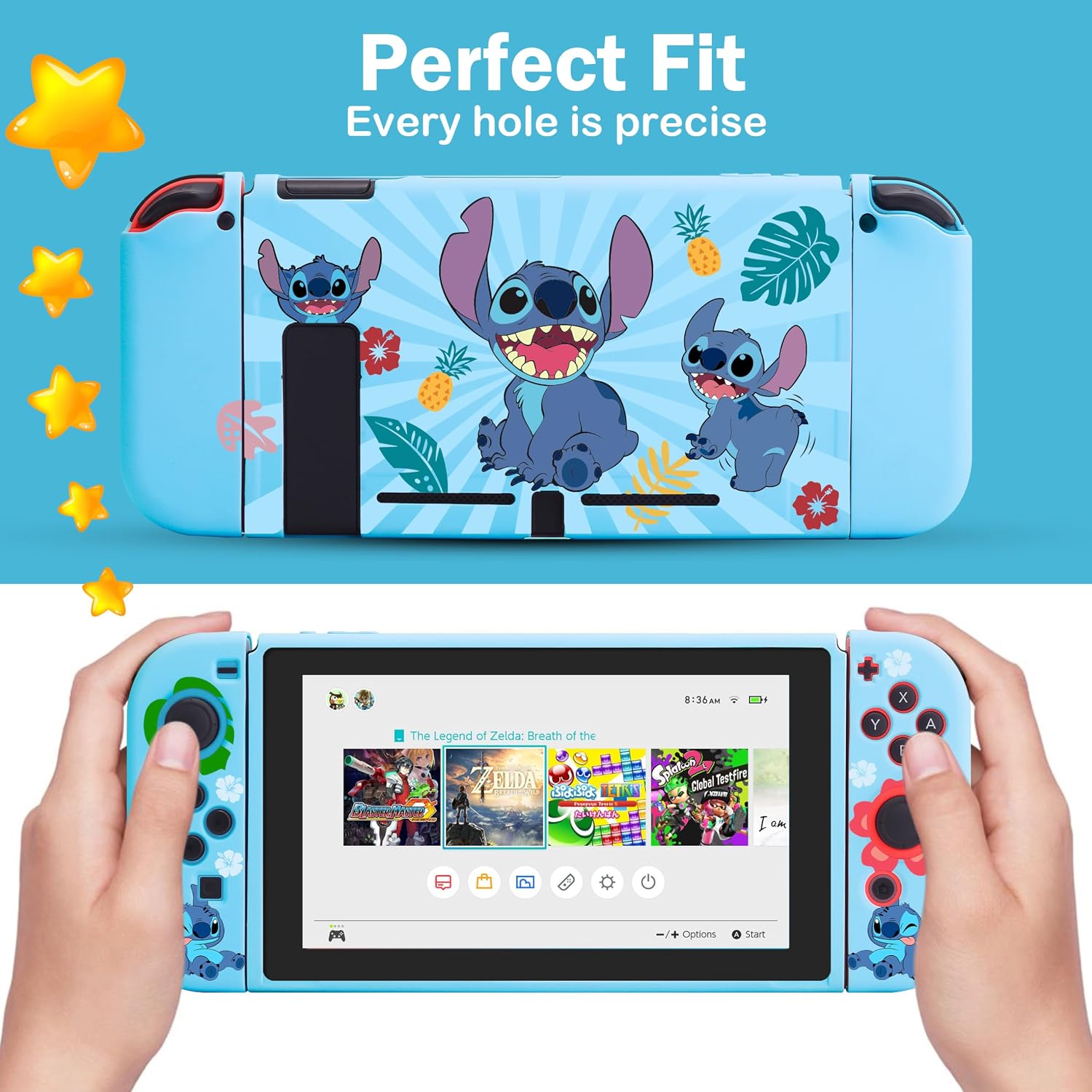 FUNDA PARA NINTENDO SWITCH XCITIFUN TPU DELGADA DISEÑO THREE DOGS - 3