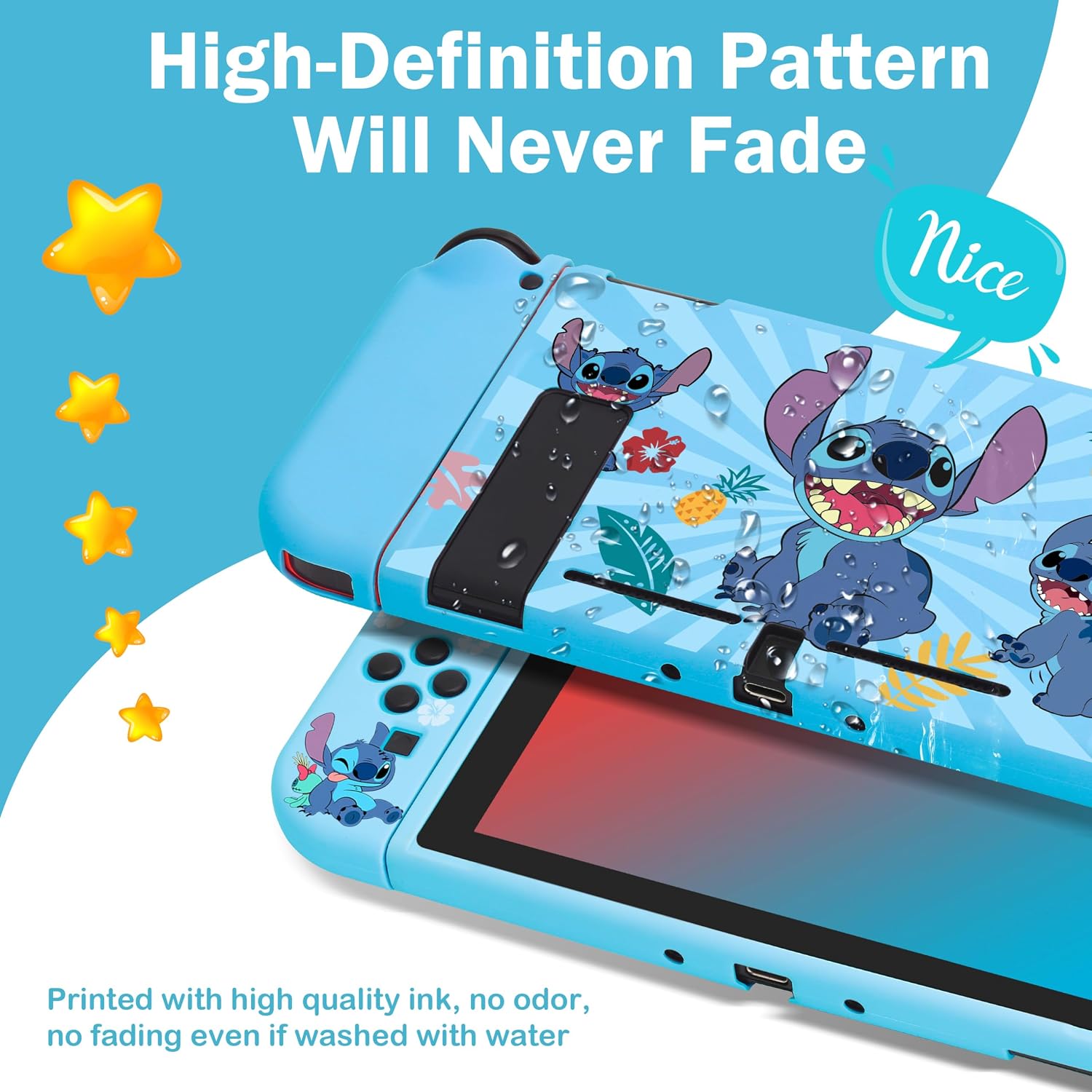 FUNDA PARA NINTENDO SWITCH XCITIFUN TPU DELGADA DISEÑO THREE DOGS - 5