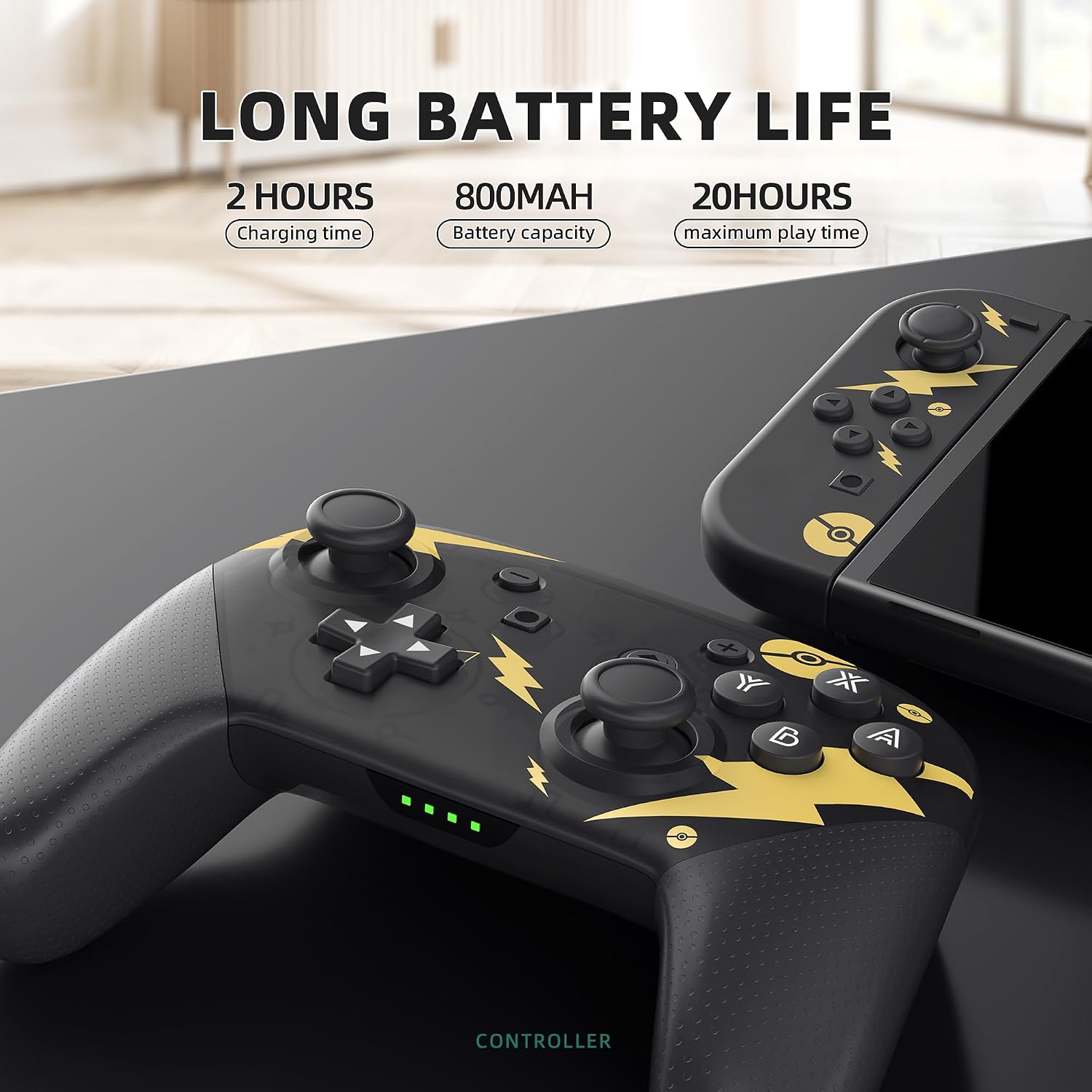 CONTROL INALÁMBRICO SWITCH PRO YKASEK CON ESTUCHE DE TRANSPORTE Y FUNCIONES NFC Y VIBRACIÓN DUAL - 4
