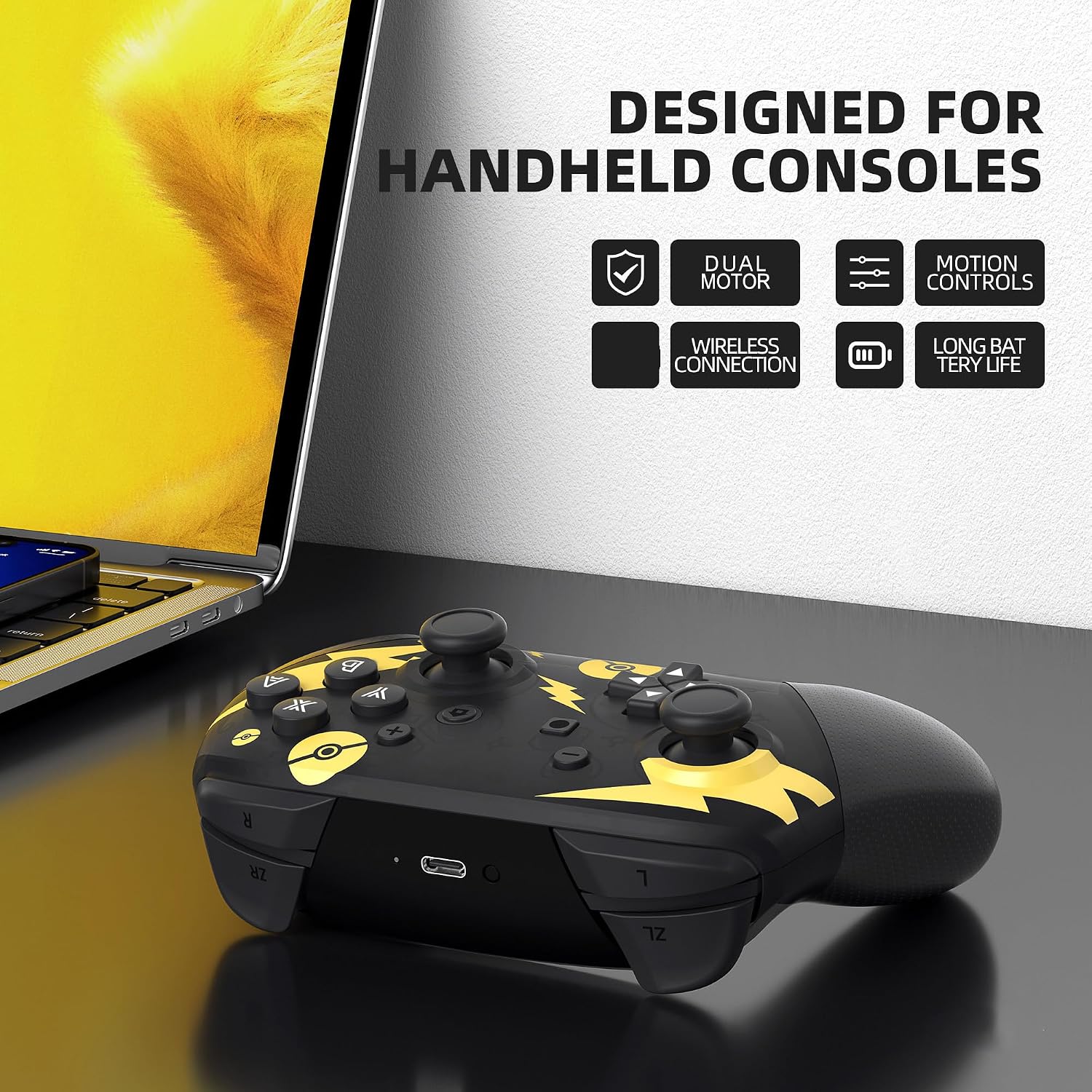 CONTROL INALÁMBRICO SWITCH PRO YKASEK CON ESTUCHE DE TRANSPORTE Y FUNCIONES NFC Y VIBRACIÓN DUAL - 5