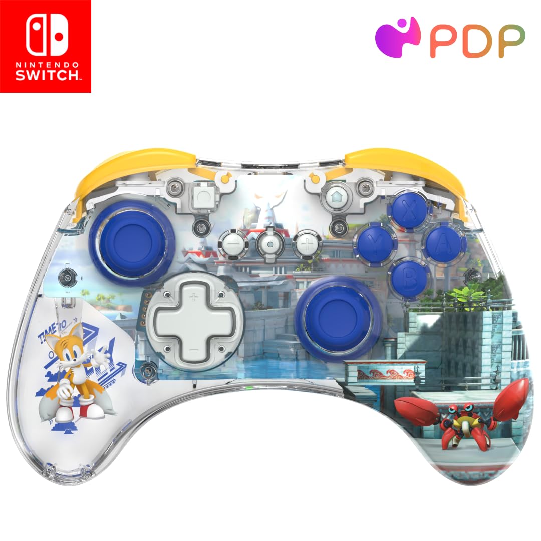 CONTROL INALÁMBRICO PDP REALMZ PARA NINTENDO SWITCH PRO SONIC SUPERSTARS TAILS SEASIDE HILL ZONE - 1