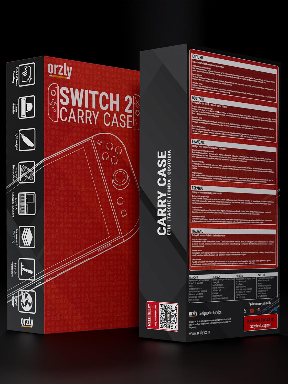 KIT DE ACCESORIOS ORZLY PARA NINTENDO SWITCH 1 Y SWITCH OLED 2017-2024 - 3