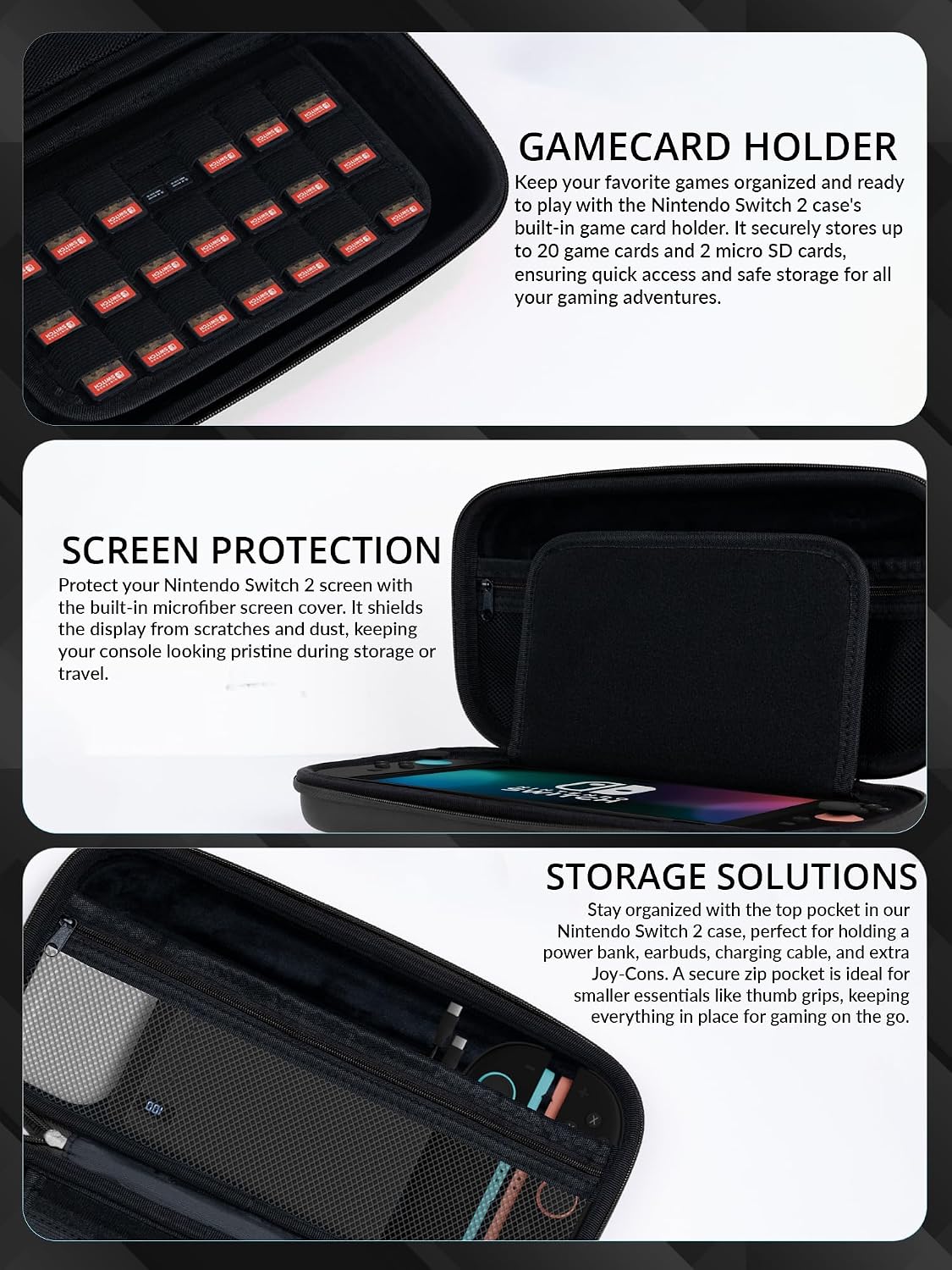 KIT DE ACCESORIOS ORZLY PARA NINTENDO SWITCH 1 Y SWITCH OLED 2017-2024 - 5