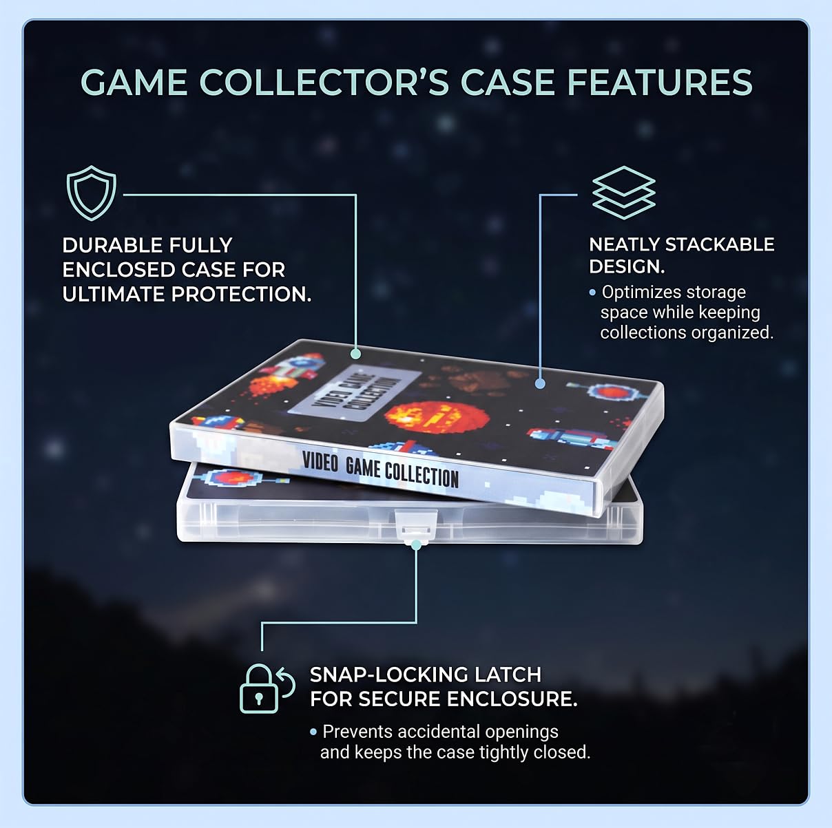 ESTUCHE PARA JUEGOS UNIKEEP NINTENDO SWITCH 60 CARTUCHOS ESPACIO - 4