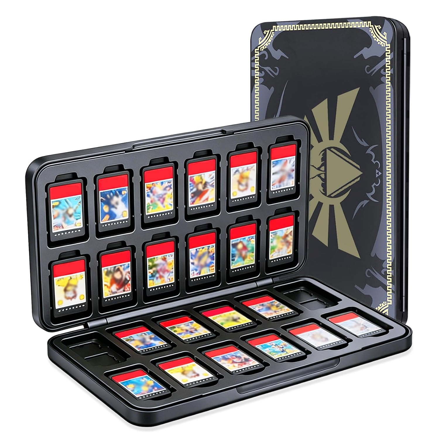 ESTUCHE PARA JUEGOS NINTENDO SWITCH SUNMIKE NEGRO GRIS - 1