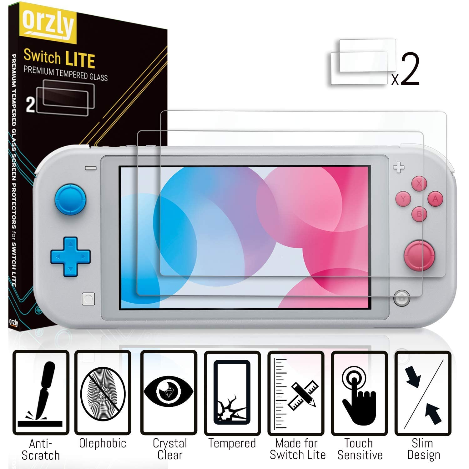 KIT DE ACCESORIOS ORZLY PARA NINTENDO SWITCH LITE CORAL - 5