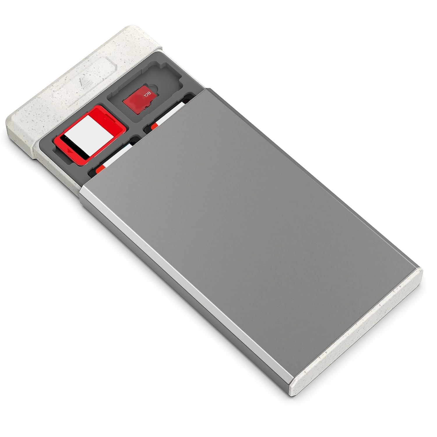 ESTUCHE PARA JUEGOS SWITCH HEIYING CON 40 RANURAS PARA SWITCH 2 Y TARJETAS MICRO SD - 1