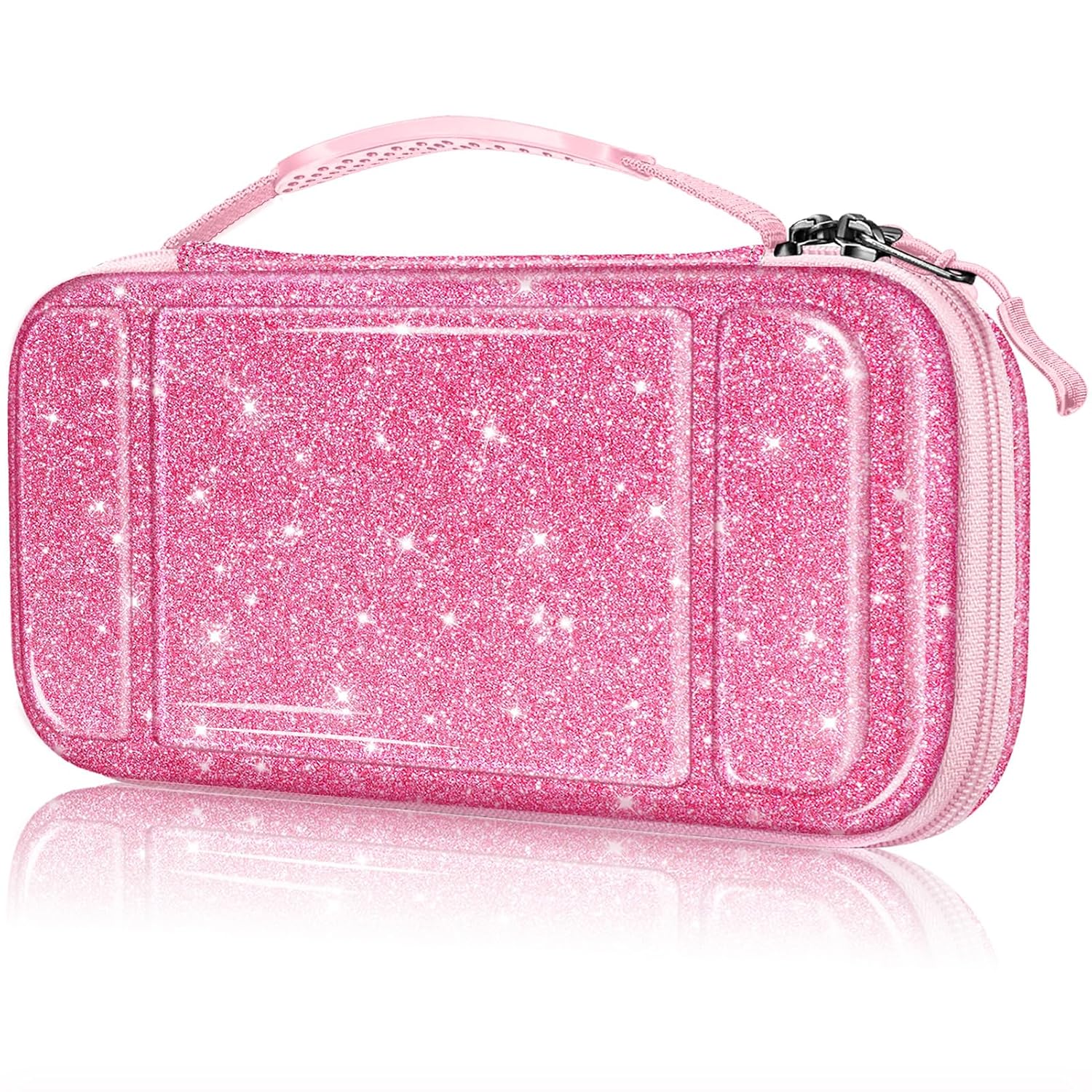 ESTUCHE PROTECTOR FINTIE PARA NINTENDO SWITCH LITE 2019 ROSA BRILLANTE - 1