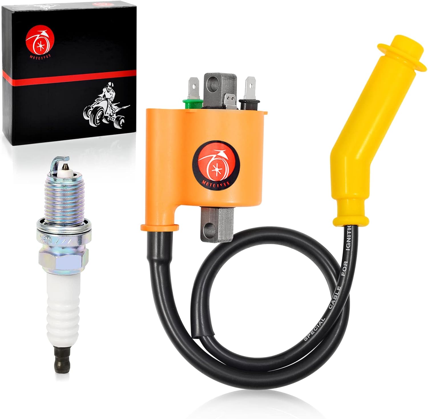 BOBINA DE ENCENDIDO CON BUJÍA Y TAPA PARA HONDA ATV RANCHER 420 TRX420 2007-2013 - 1
