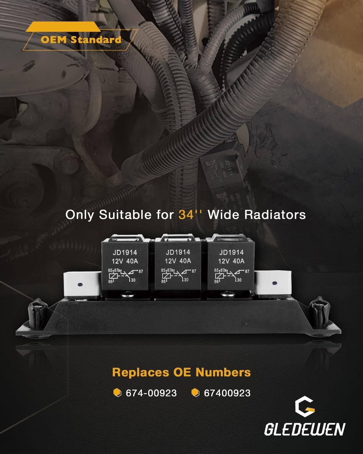 ARNÉS DE CABLEADO PARA VENTILADOR ELÉCTRICO GLEDEWEN PARA CHEVY SILVERADO 99-07 - 3