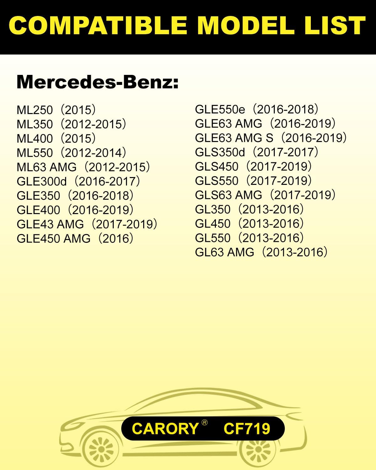FILTRO DE HABITÁCULO CARORY CON CARBÓN ACTIVADO PARA MERCEDES BENZ GLE350 2016-2018 Y OTROS MODELOS - 3