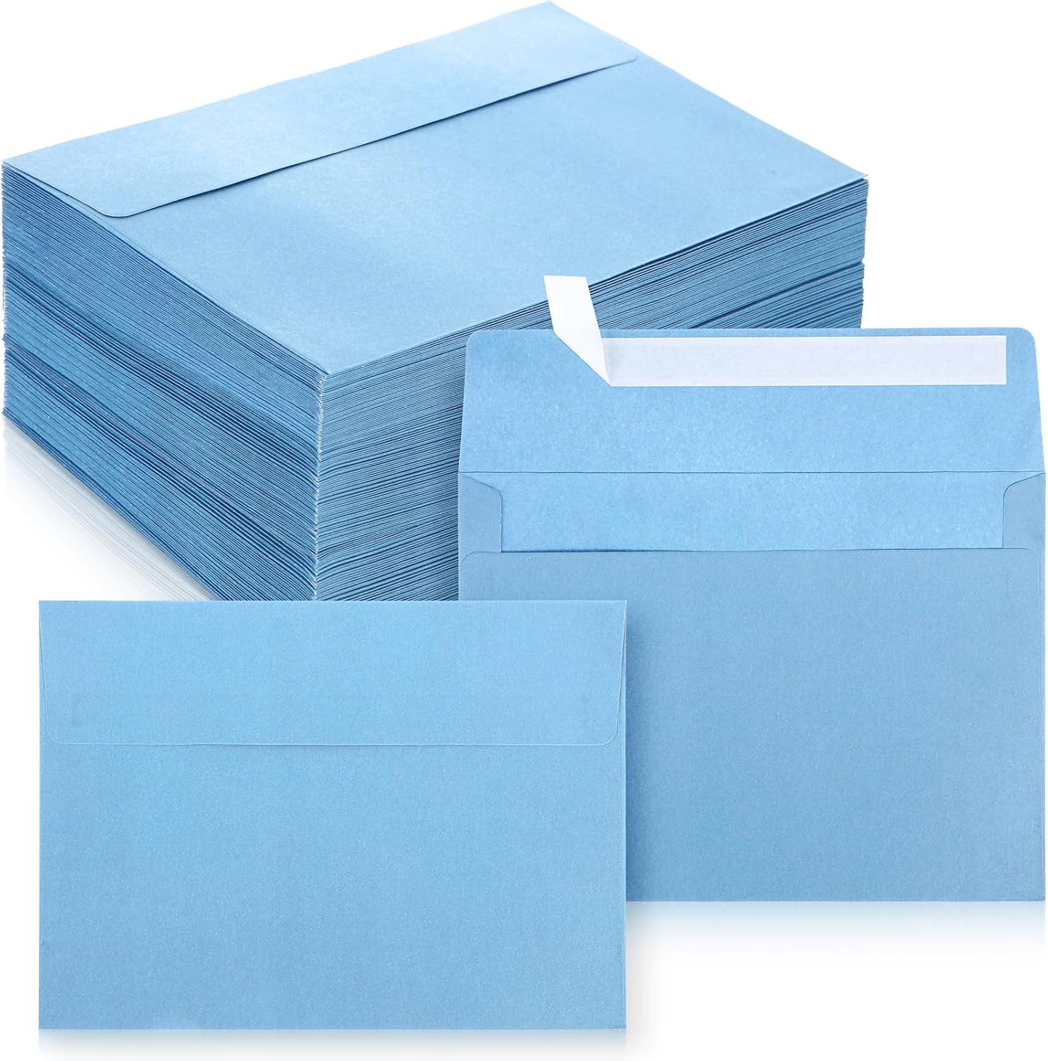 SOBRES CTOSREE A7 AZUL NIEBLA 200 UNIDADES 120 GSM AUTOADHESIVOS - 1
