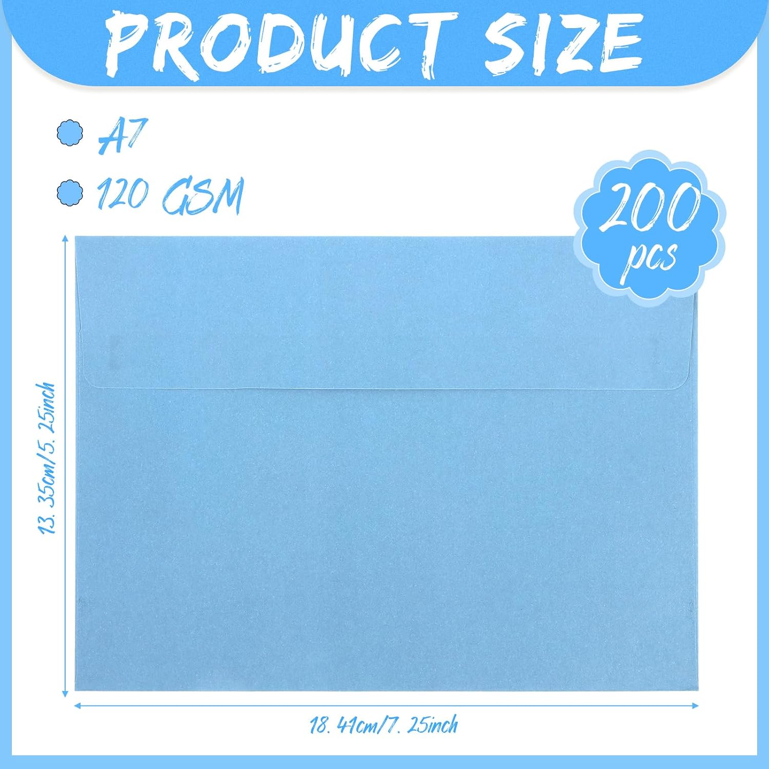 SOBRES CTOSREE A7 AZUL NIEBLA 200 UNIDADES 120 GSM AUTOADHESIVOS - 2