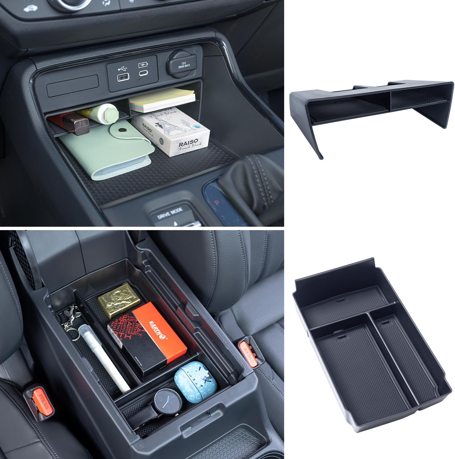 ORGANIZADOR PARA CONSOLA CENTRAL PIMCAR 2 PIEZAS PARA HONDA CR-V 2023-2026 - 1