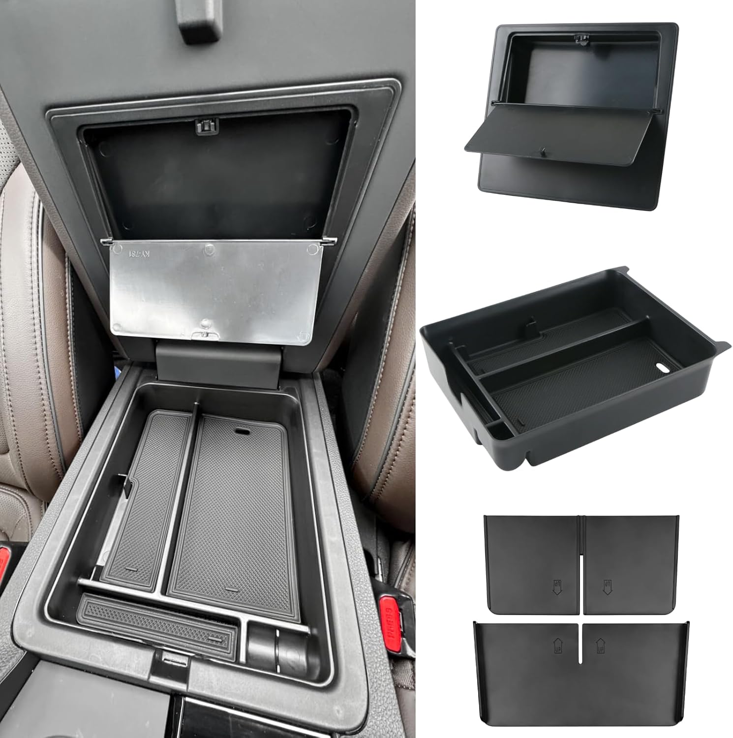 ORGANIZADOR PARA CONSOLA CENTRAL QLHSHOP PARA HONDA PILOT/PASSPORT/RIDGELINE 2024-2026 - 1