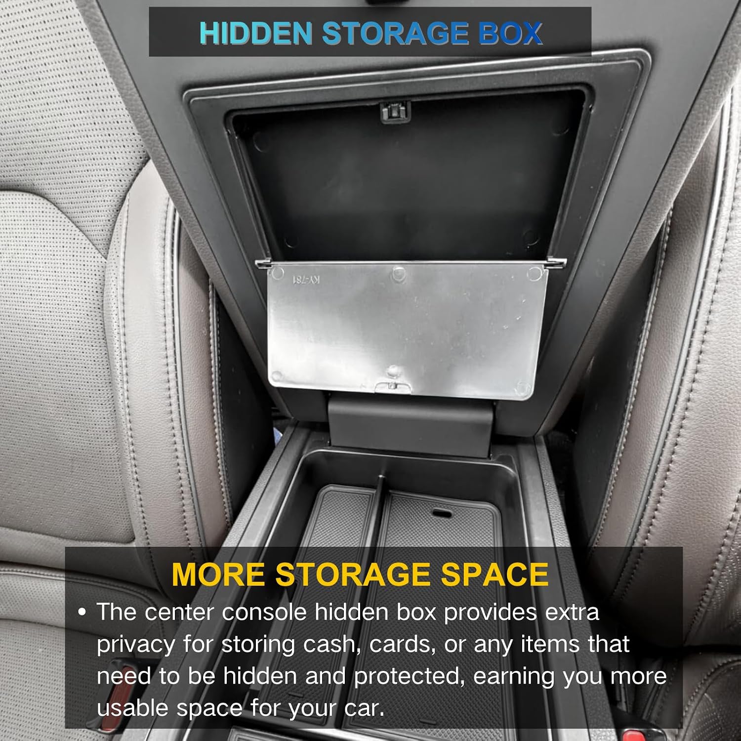 ORGANIZADOR PARA CONSOLA CENTRAL QLHSHOP PARA HONDA PILOT/PASSPORT/RIDGELINE 2024-2026 - 4