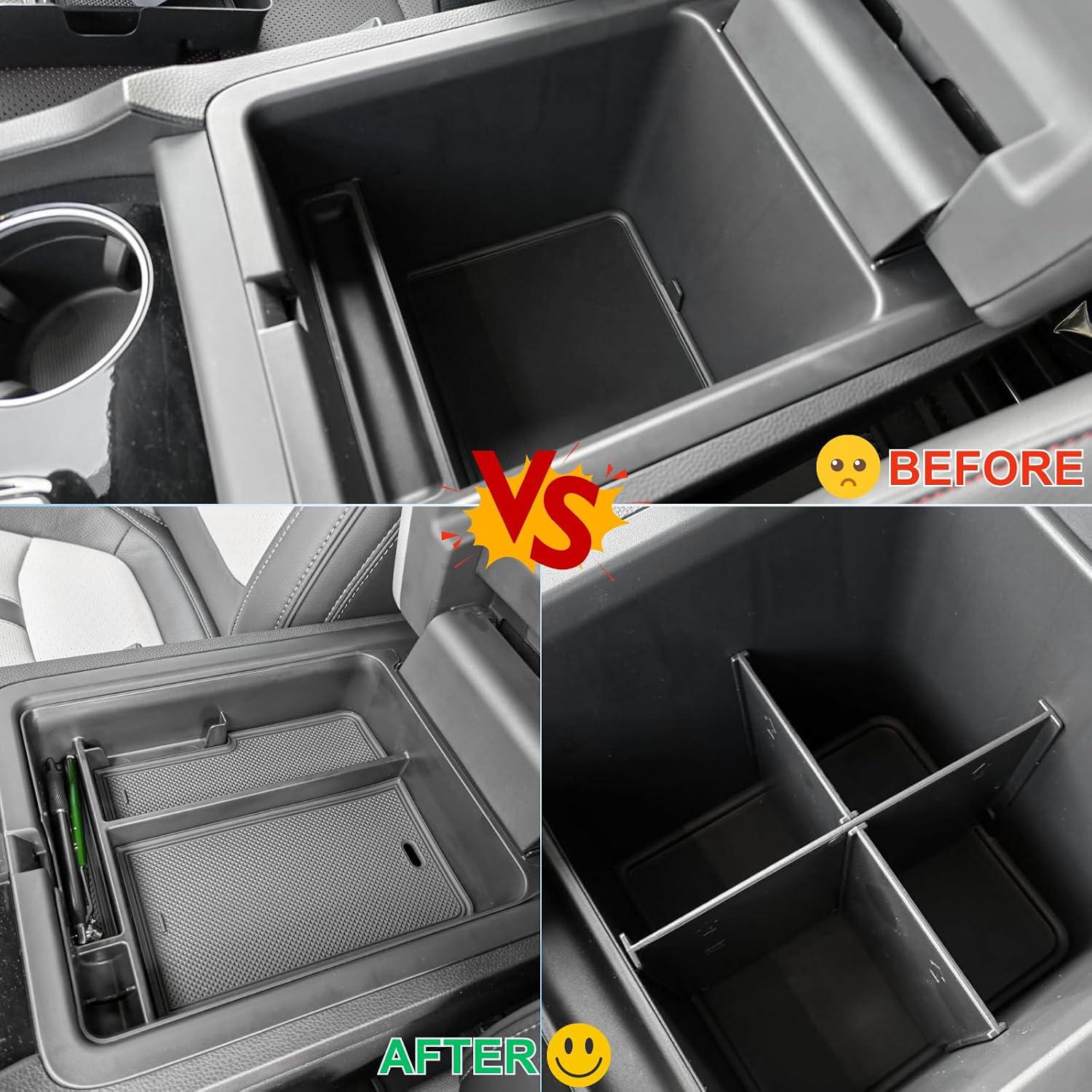 ORGANIZADOR PARA CONSOLA CENTRAL QLHSHOP PARA HONDA PILOT/PASSPORT/RIDGELINE 2024-2026 - 5