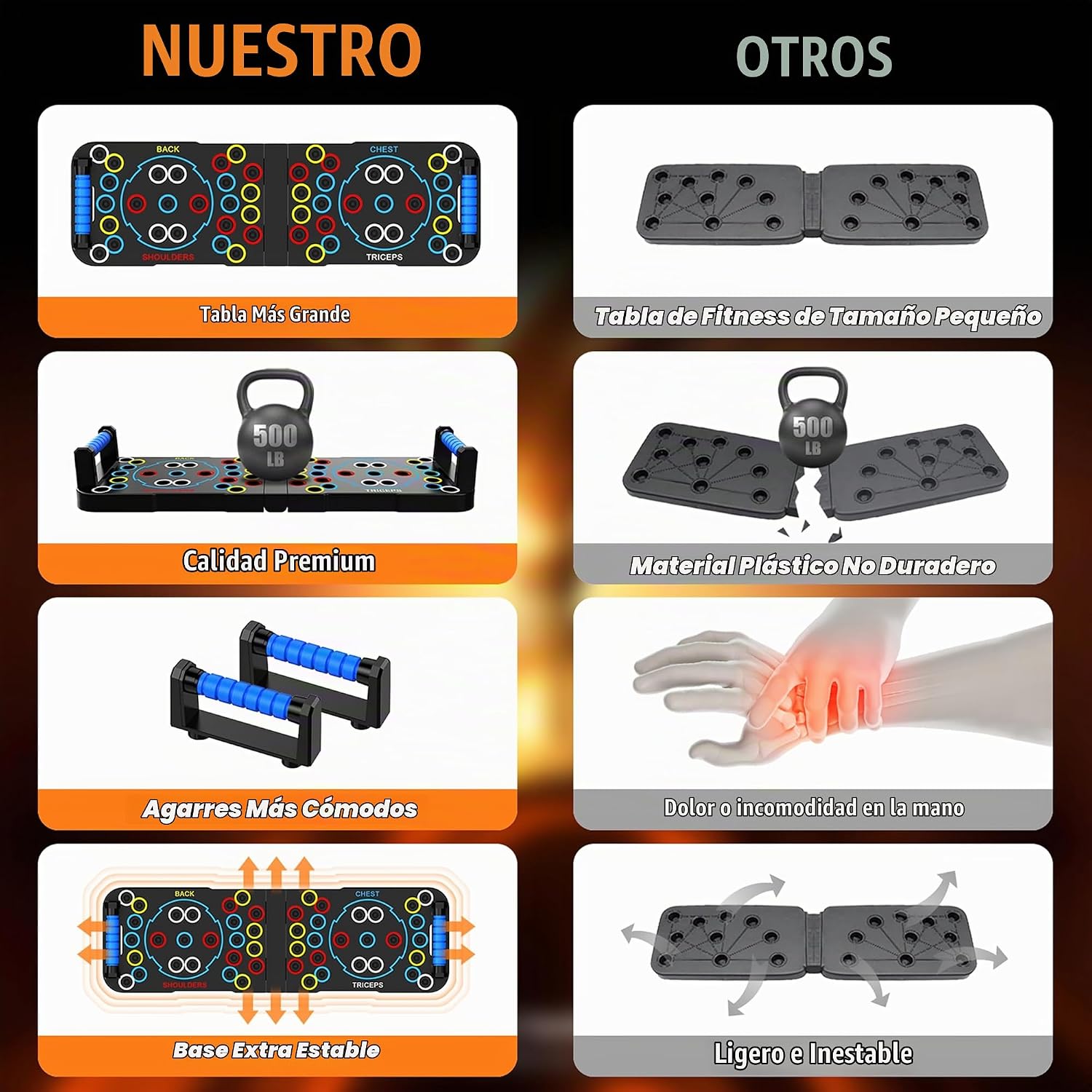 TABLA DE FLEXIONES PLEGABLE IUT 30 EN 1 - 2