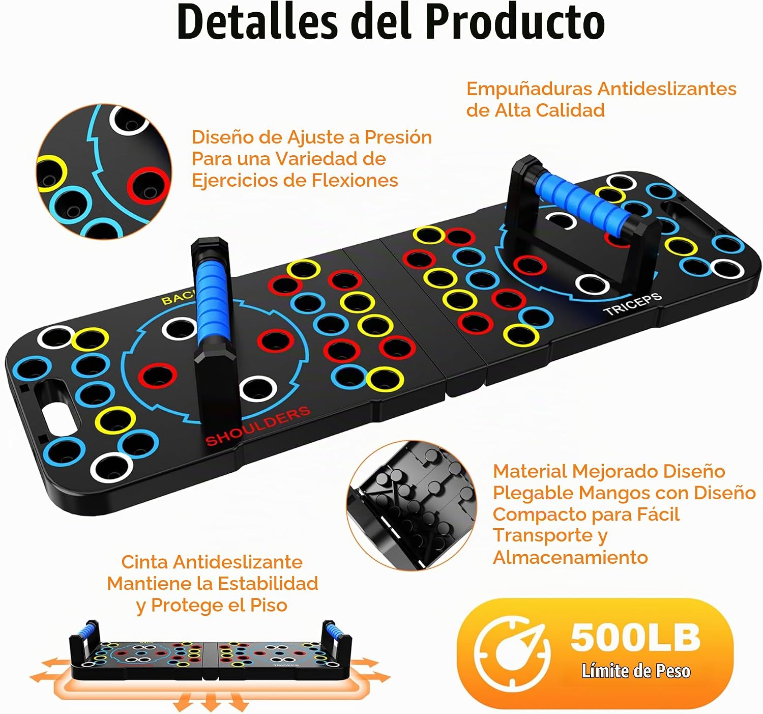 TABLA DE FLEXIONES PLEGABLE IUT 30 EN 1 - 4