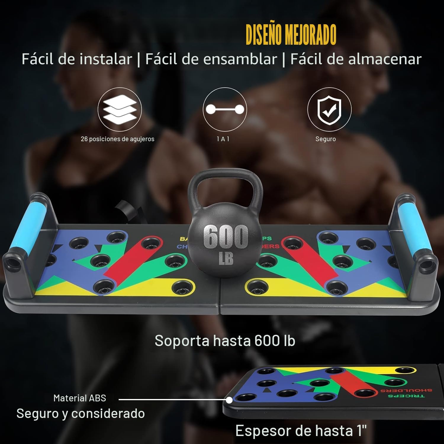 TABLA DE FLEXIONES PLEGABLE IUT 30 EN 1 PORTÁTIL - 5