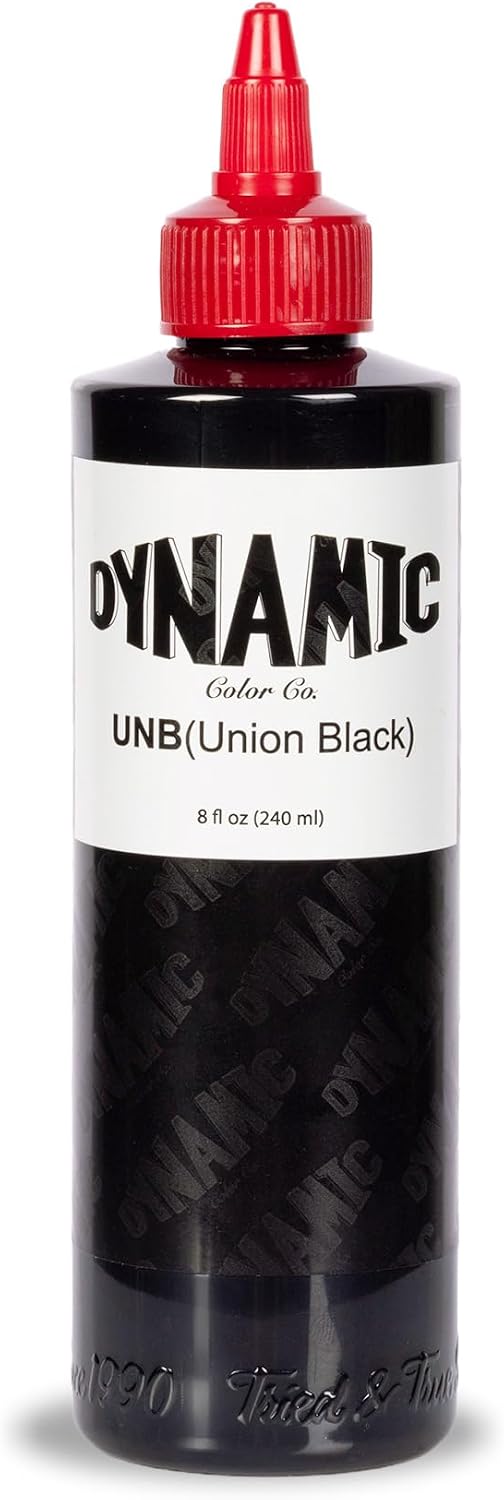 TINTA PARA TATUAJES DYNAMIC COLOR UNION BLACK 8 OZ - 1