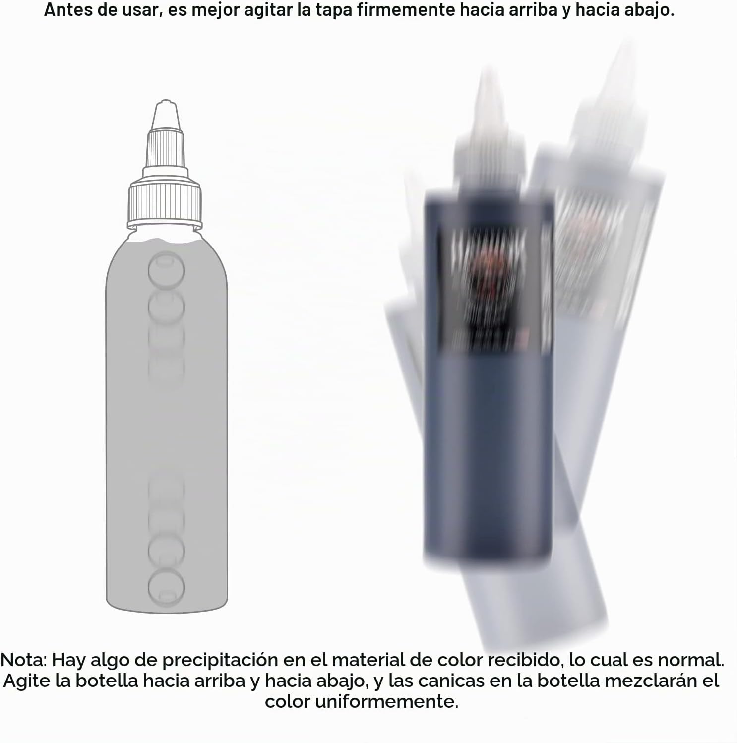 TINTA PARA TATUAJES HAWINK BLACK TATTOO INK 240ML VEGANA - 5