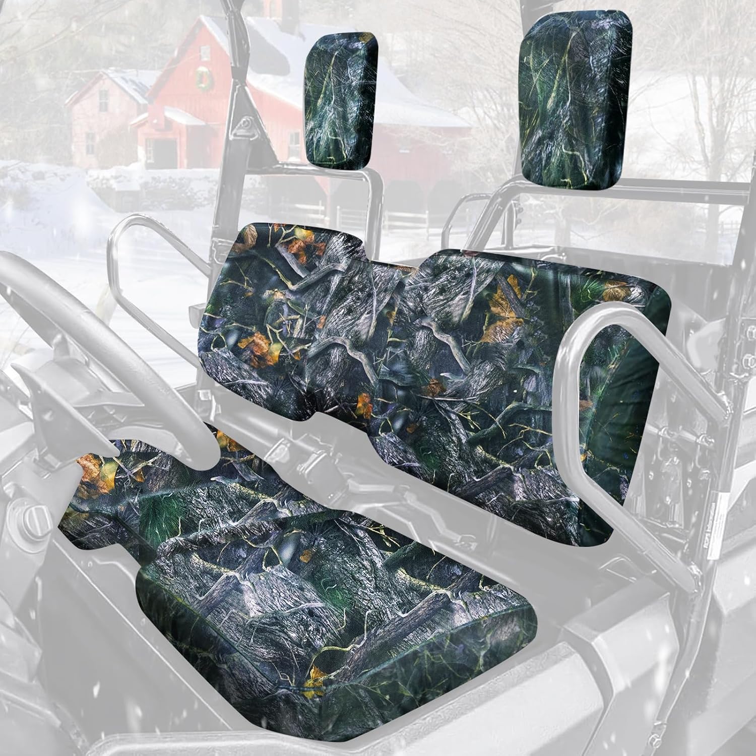 FUNDA PARA ASIENTO STARKNIGHTMT COMPATIBLE CON PIONEER 700 700-4 2014-2025 CAMUFLAJE - 1