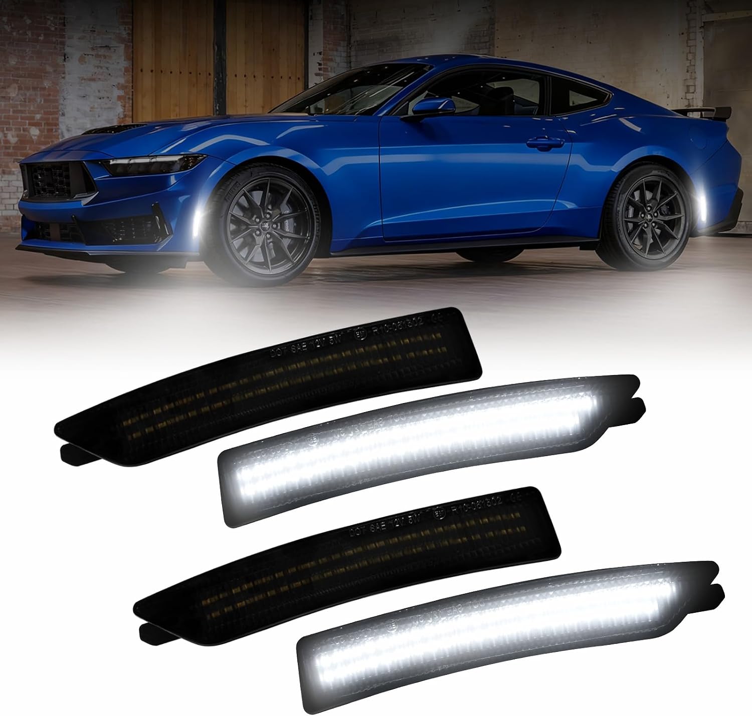 LUZ LED LATERAL AUTOONE BLANCA PARA FORD MUSTANG 2024-2025 - 1