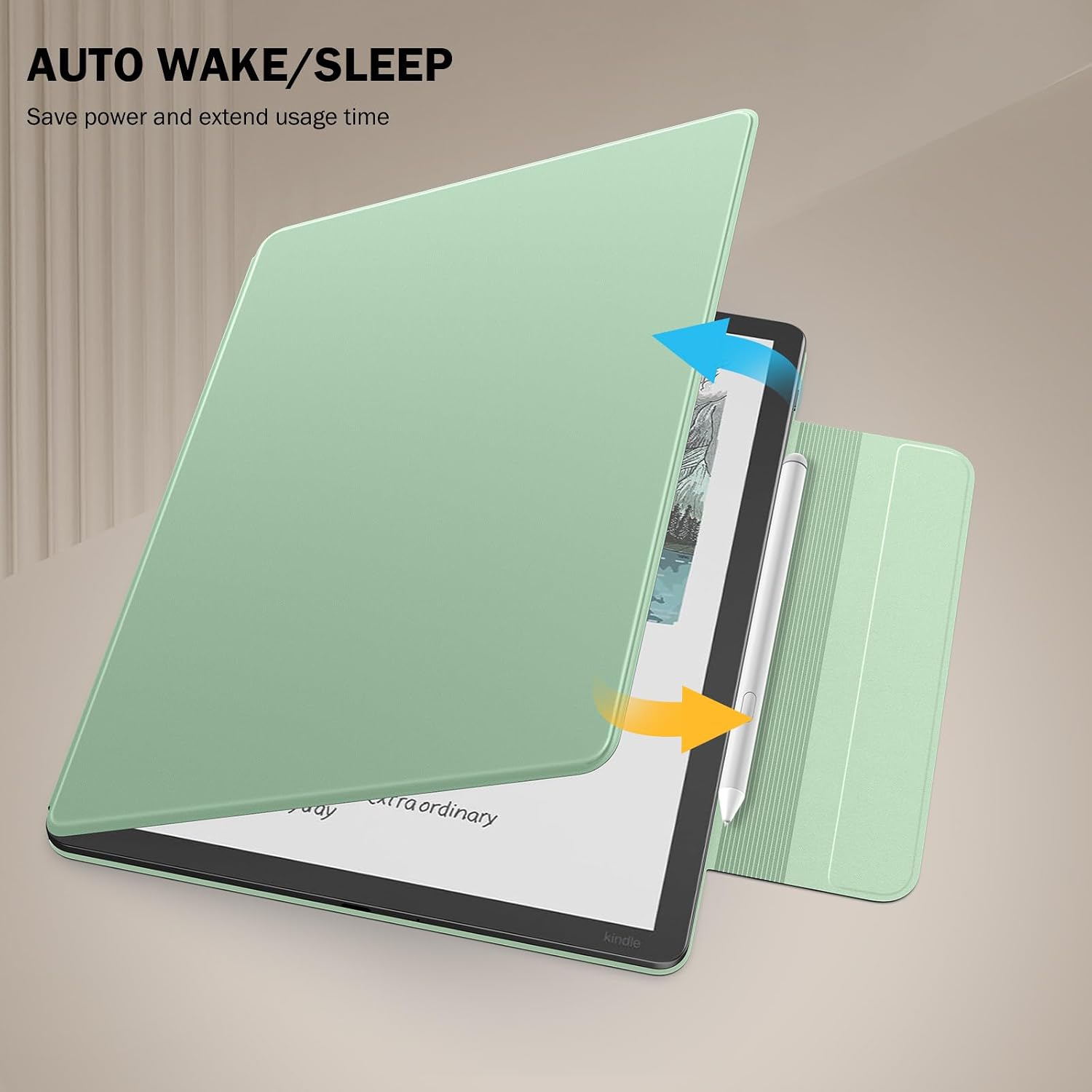 ESTUCHE MOKO PARA KINDLE SCRIBE 11' 3RA GEN Y COLORSOFT 1RA GEN VERDE - 5