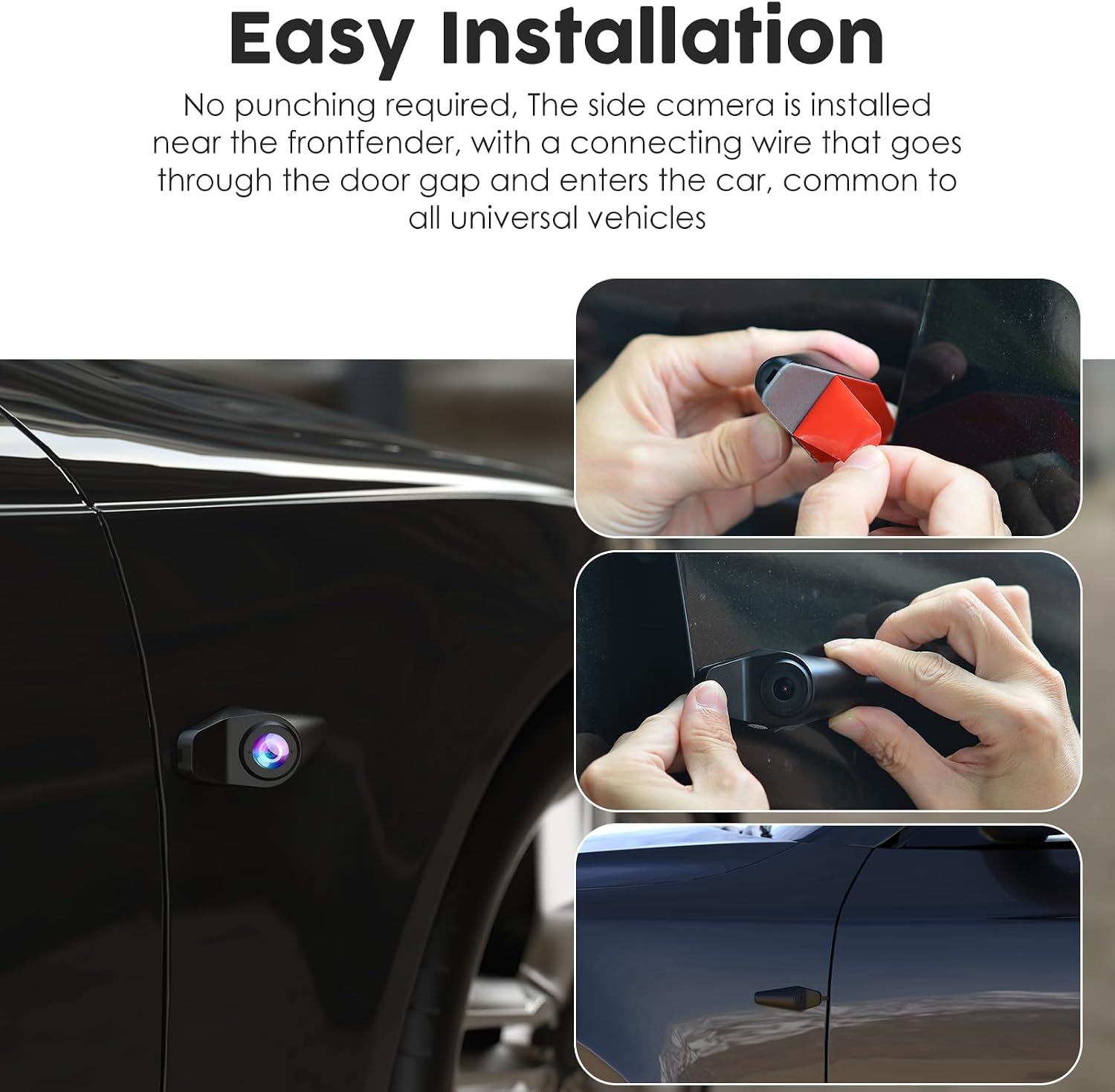 CÁMARA PARA AUTO VROAVIE 4 CANALES 360° CON PANTALLA TÁCTIL 4 PULGADAS - 5