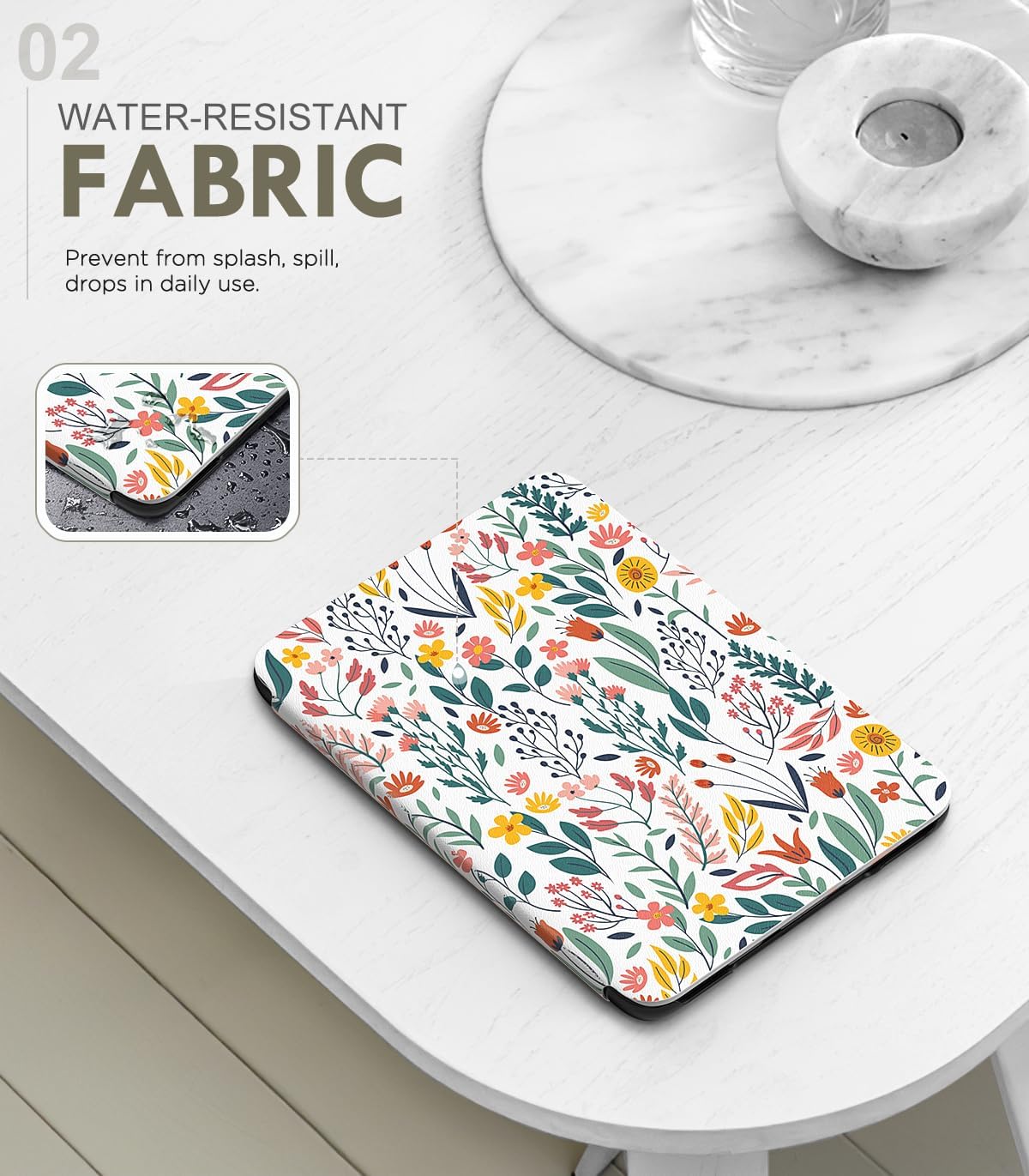 ESTUCHE MOKO PARA KINDLE BASIC 6' 11ª GENERACIÓN 2024/2022 FLORES - 3