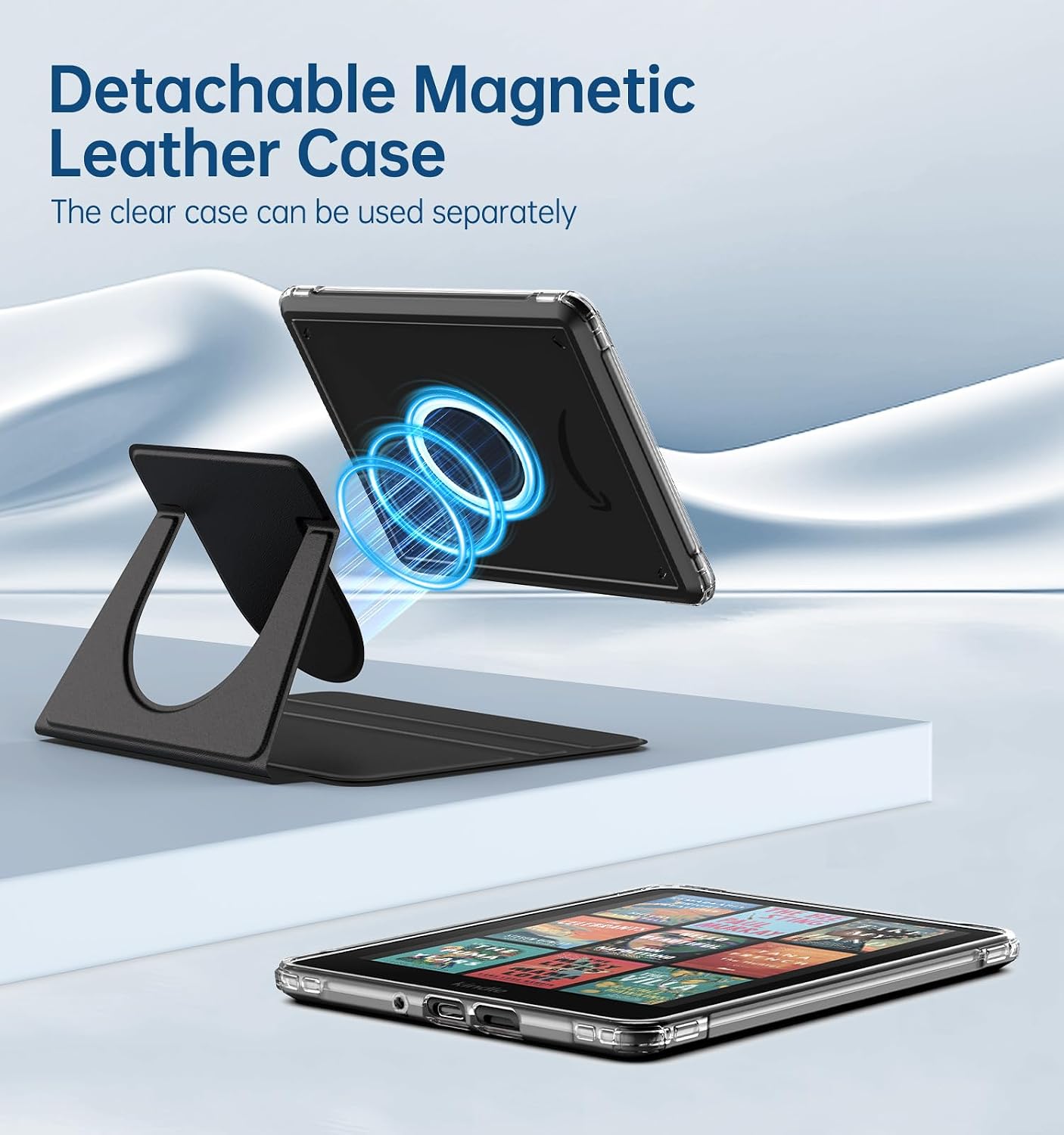 ESTUCHE MOKO 360° ROTATIVO DESMONTABLE PARA EBOOK READER 7' NEGRO SEDA - 3