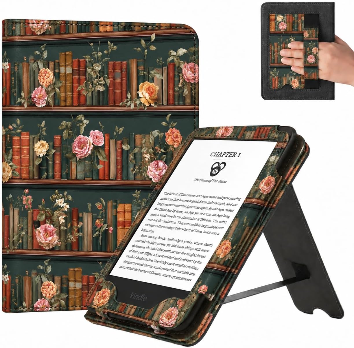 ESTUCHE COBAK 6 PULGADAS CON SOPORTE MODELO A0J28 COLOR ROSA BIBLIOTECA - 1
