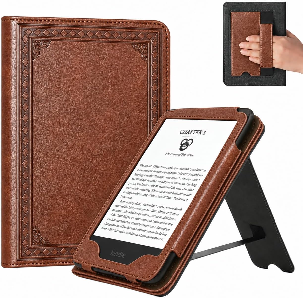 ESTUCHE PARA KINDLE 6' COBAK MODELO 2026 MARRÓN OSCURO - 1