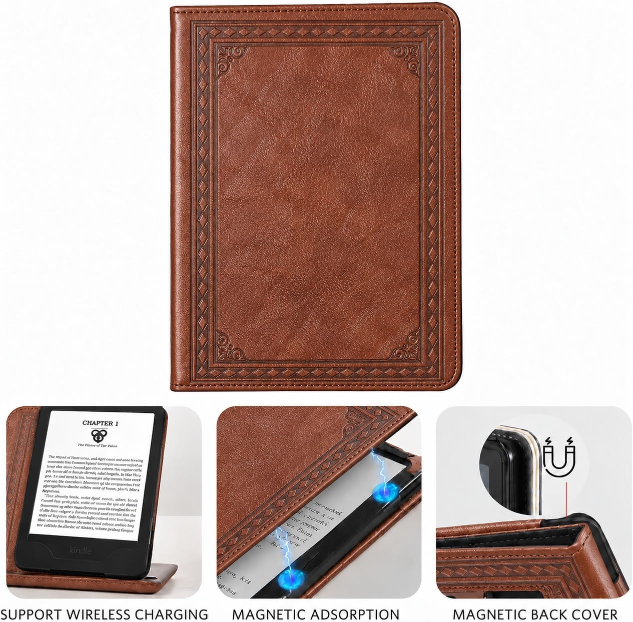 ESTUCHE PARA KINDLE 6' COBAK MODELO 2026 MARRÓN OSCURO - 5