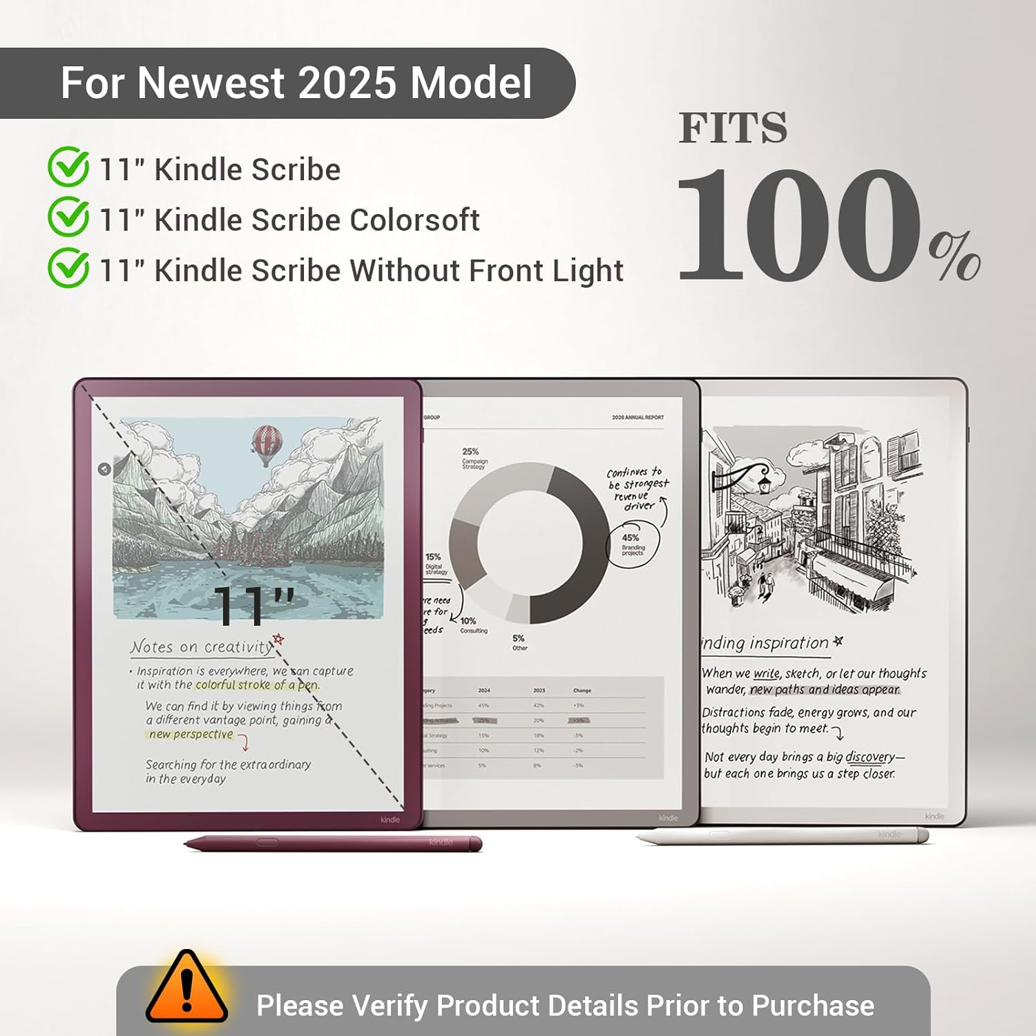 ESTUCHE COBAK PARA KINDLE SCRIBE 11' 3RA GENERACIÓN 2025 COLORSOFT PU LEATHER - 2
