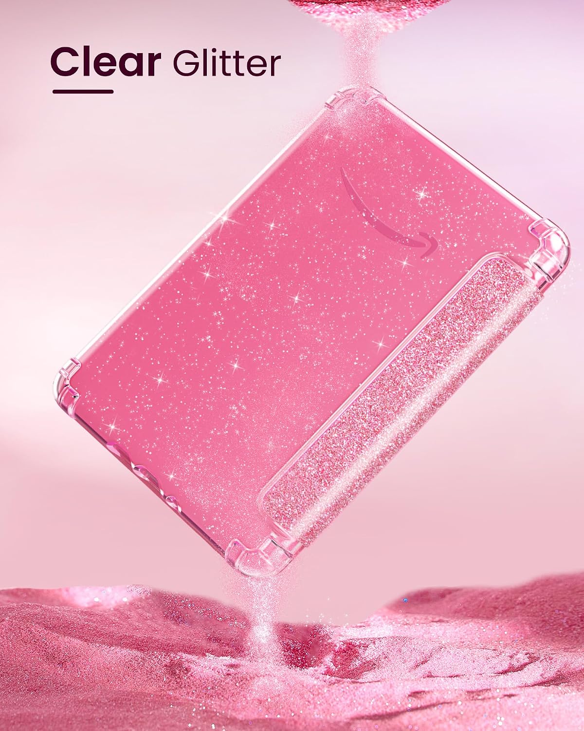ESTUCHE MOKO PARA KINDLE PAPERWHITE 7' 12ª GEN Y COLORSOFT 2024 ROSA GLITTER - 3